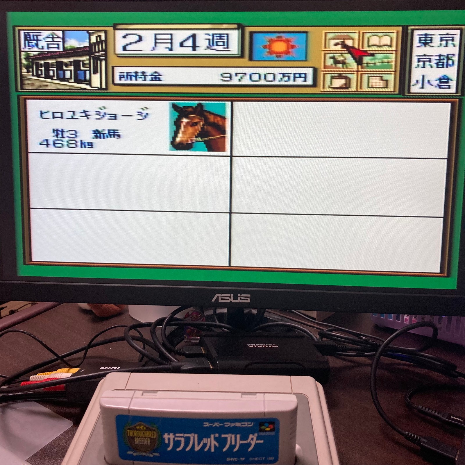 Thoroughbred Breeder　SFC SNES Tested&Working Nintendo Super Famicom Japan CIB