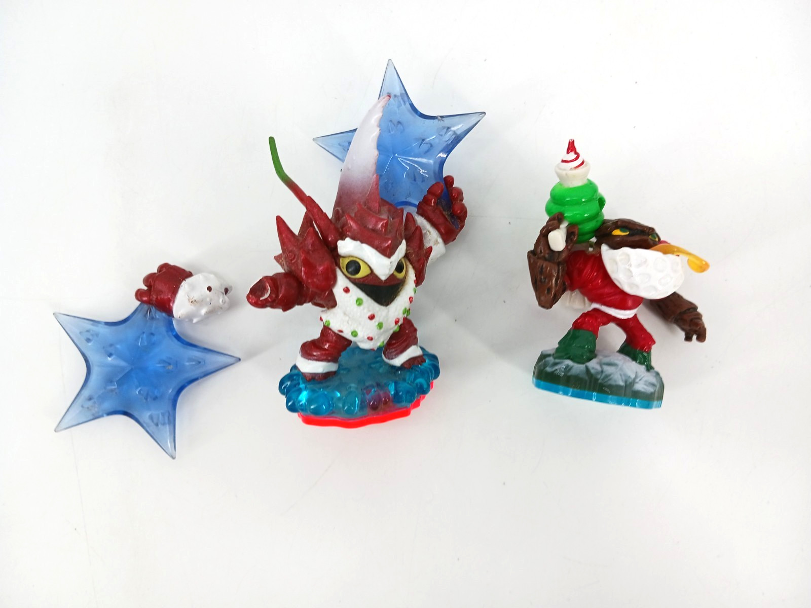 Skylanders Jolly Bumble Blast and Winterfest Lob Star Damaged Read Lot of 2