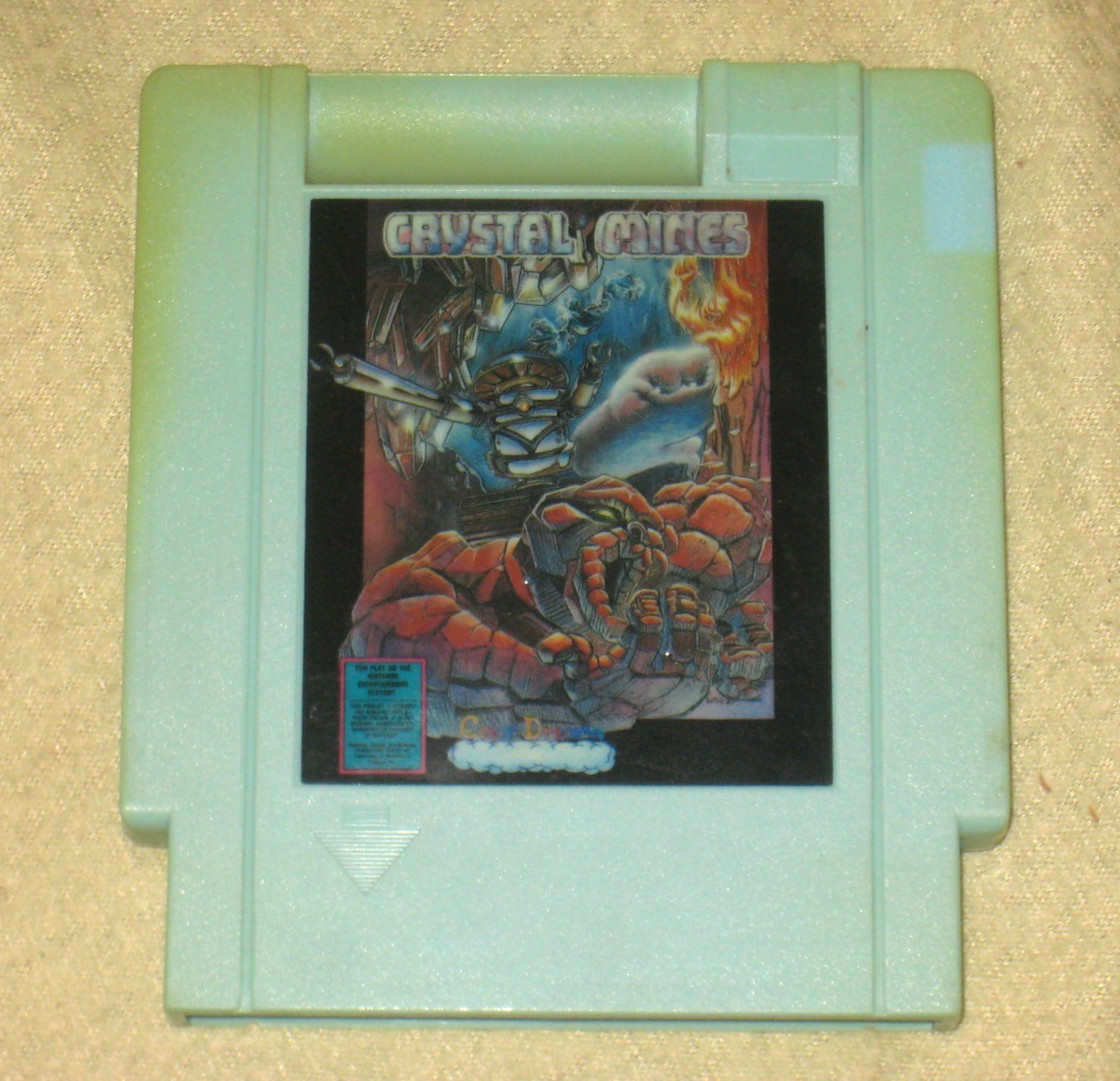 Crystal Mines for NES .Authentic. Clean/Tested Nintendo Unlicensed. Color Dreams