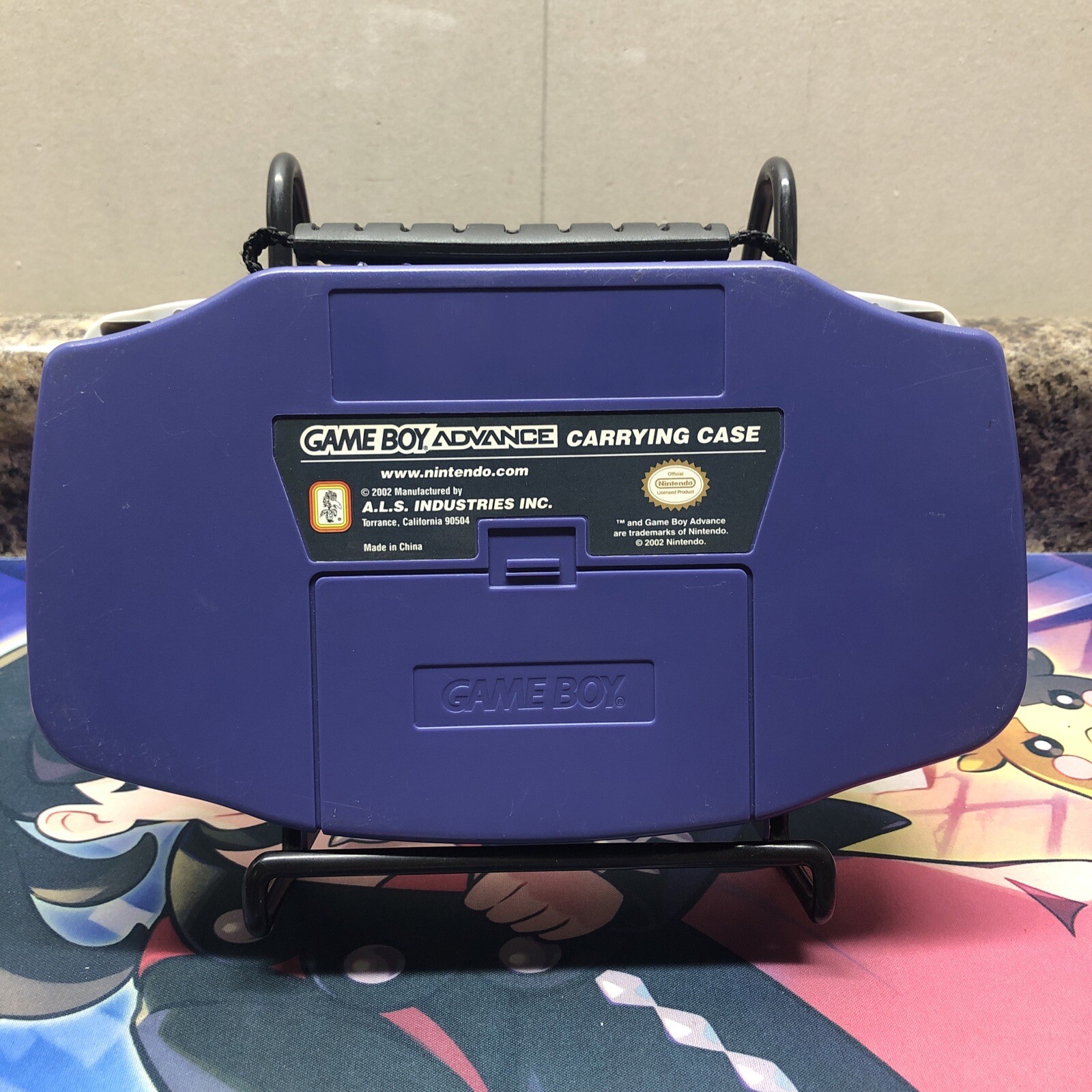 RARE Game Boy Advance Hard Shell Carrying Case 2002 ALS – Indigo Purple #ML