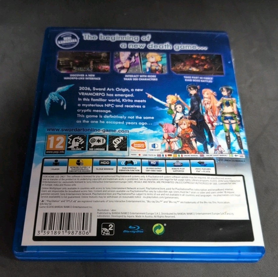 Sword Art Online: Hollow Real – Sony PlayStation 4 & Special Contents Steelbook