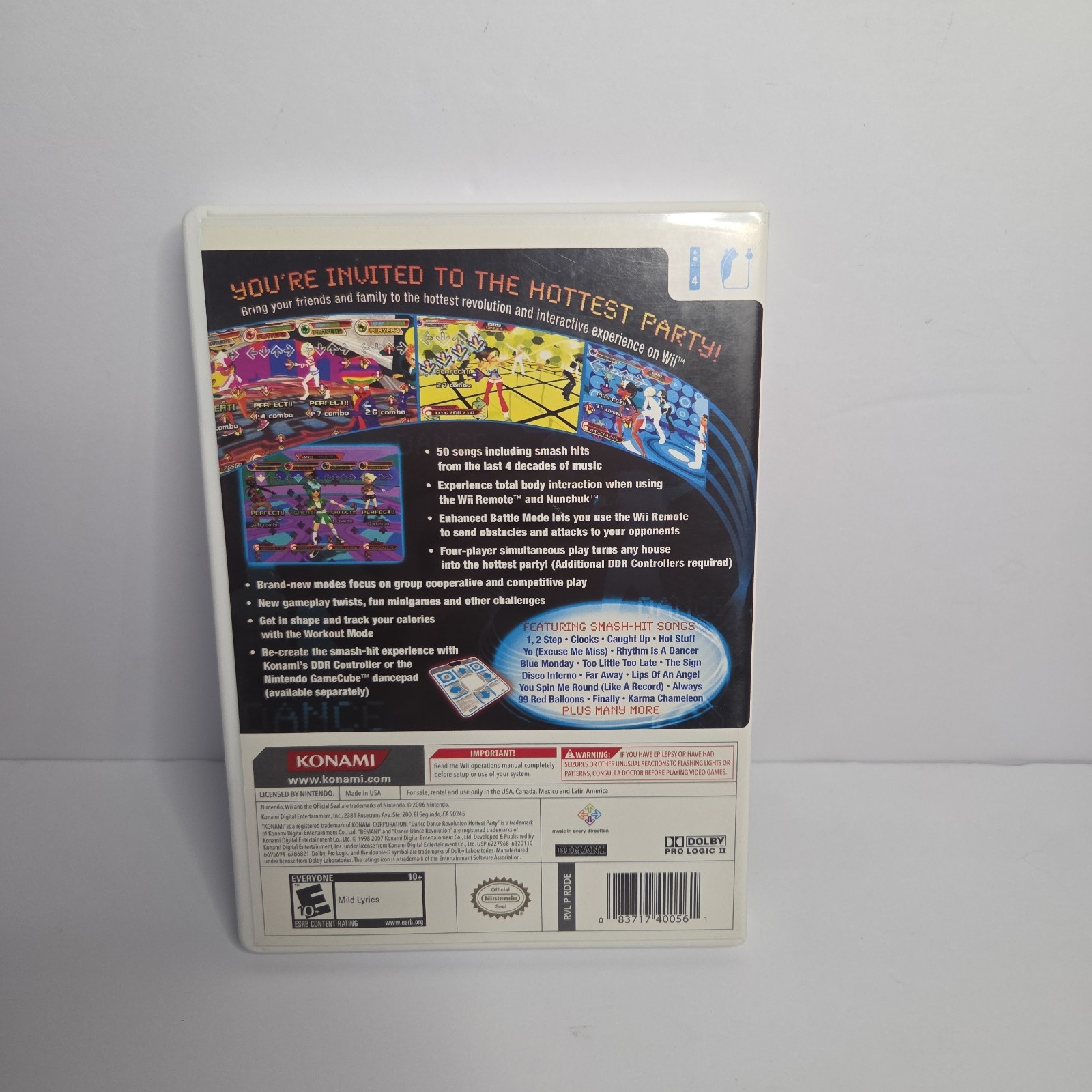 Dance Dance Revolution: Hottest Party (game & dance pad) (Wii, 2007)