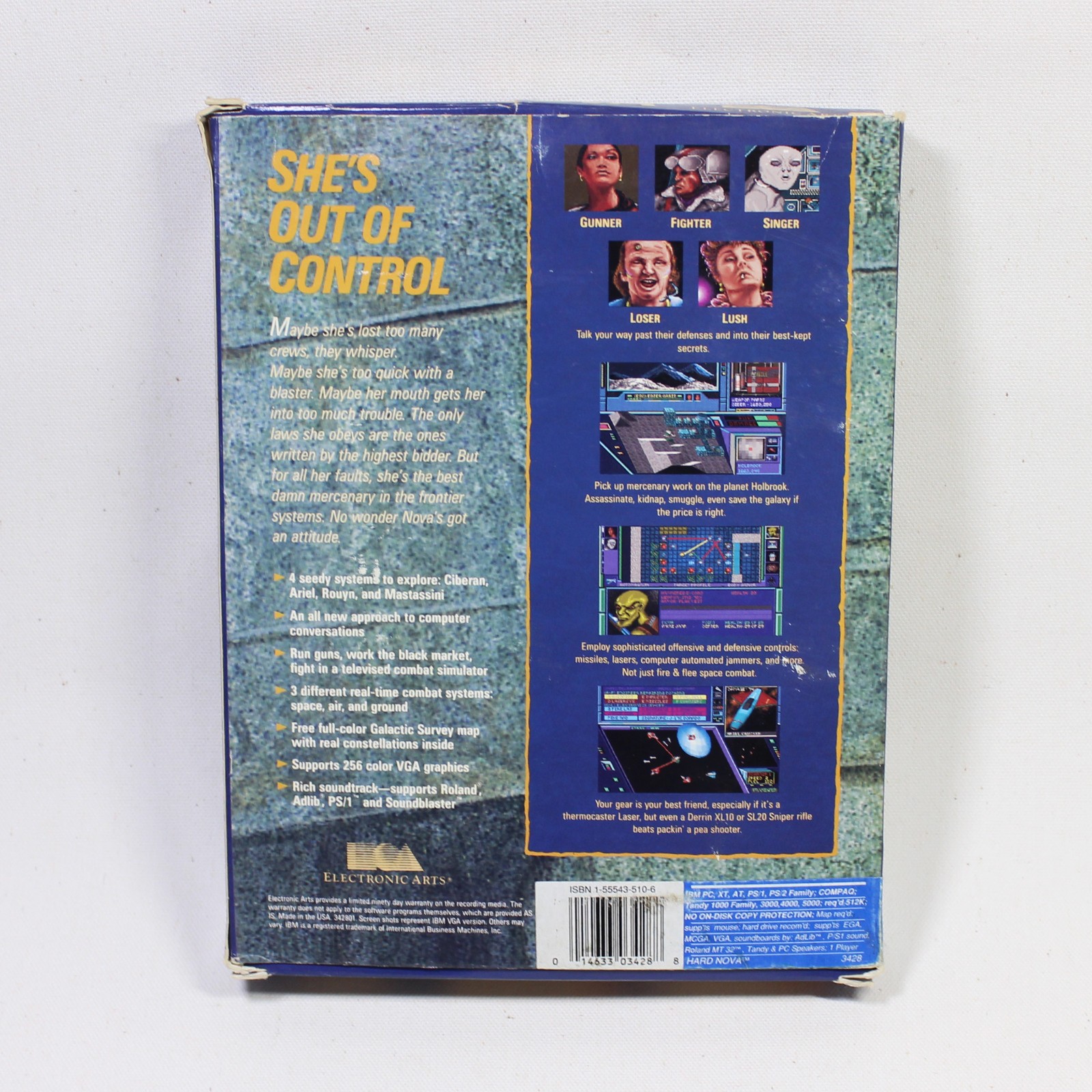 Hard Nova by Karl Buiter, 5.25 & 3.25 Disks (PC, 1990) – Missing Map