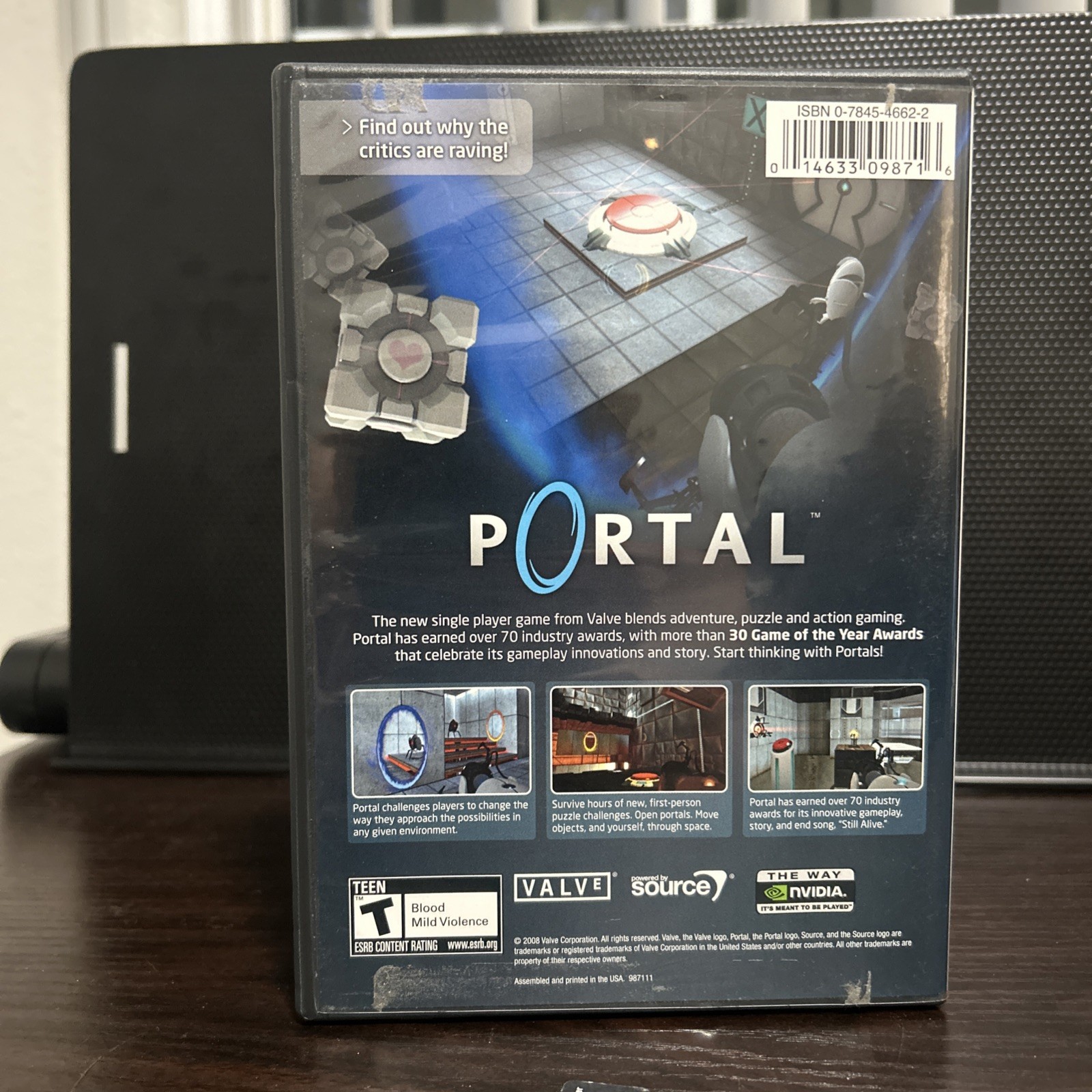 Portal (PC DVD-ROM, 2008) by Valve Big Box