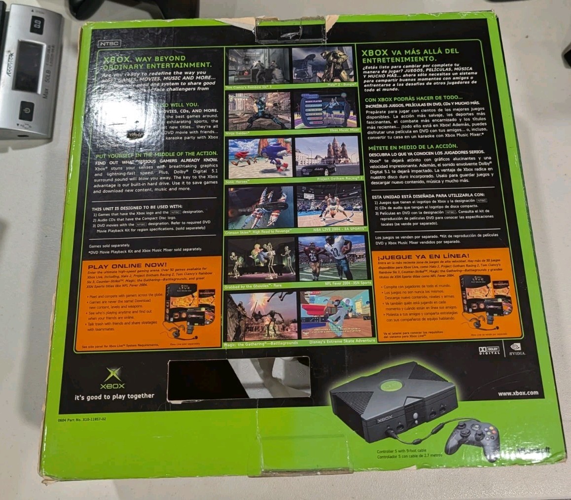 Microsoft Xbox Original Console Retail Box – BOX ONLY