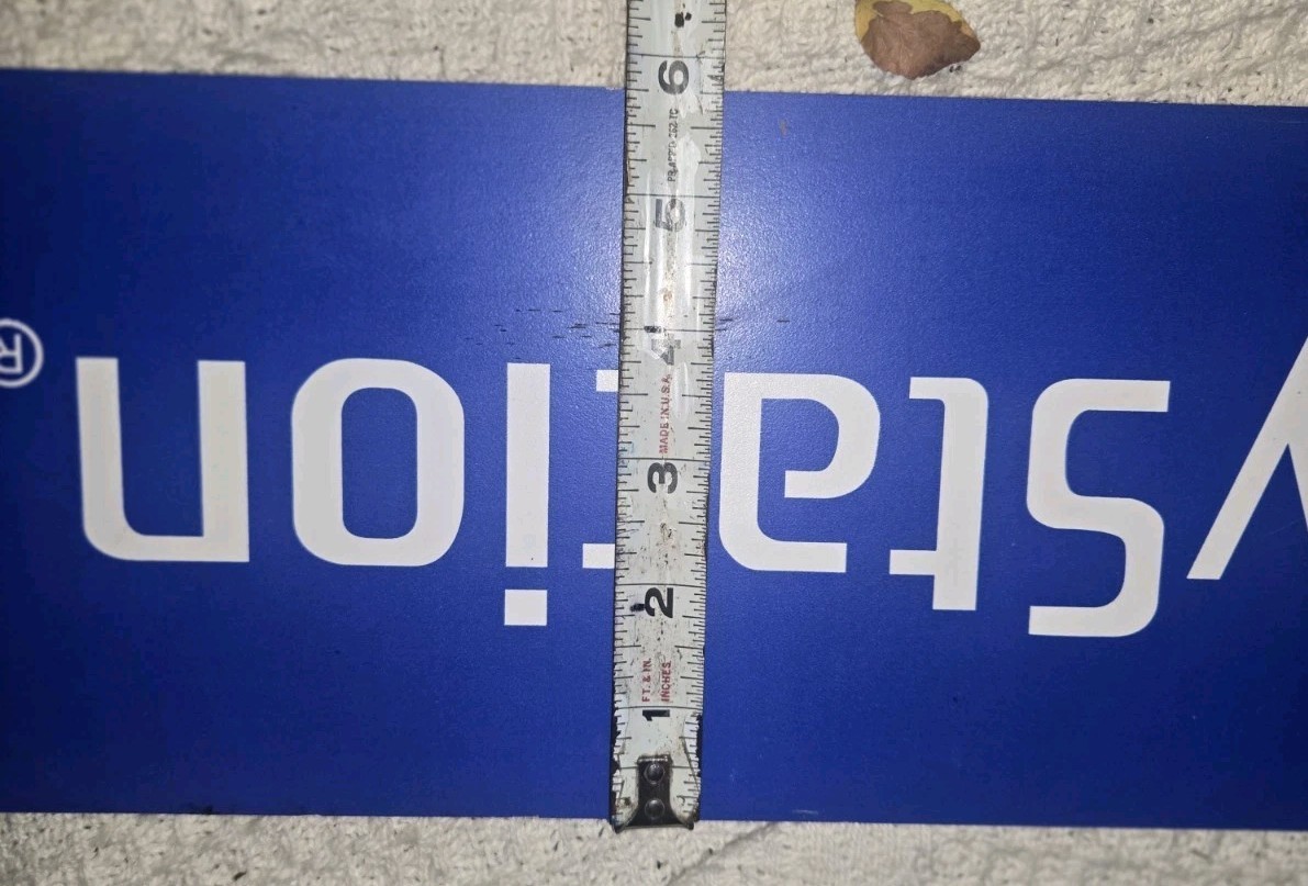 Playstation 2 20″ x 6″ Plastic Promo Game Sign