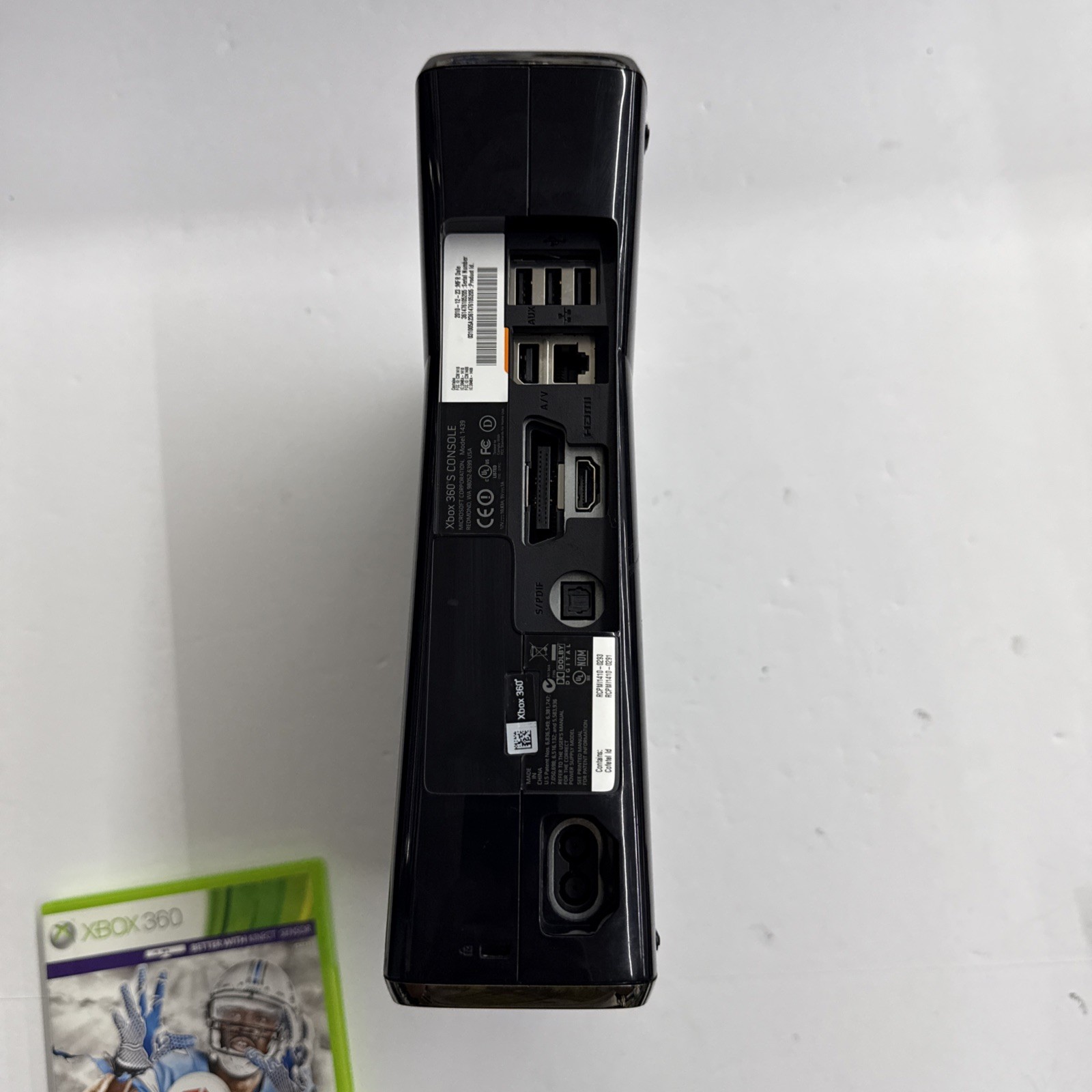 Xbox 360 – Microsoft S 250GB Glossy Black Console Complete Tested Working #2946