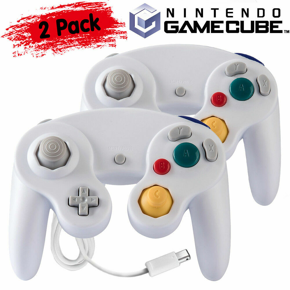 1x/2x Wired Wireless Shock Joypad Game Stick Pad Controller for Nintendo NGC GC