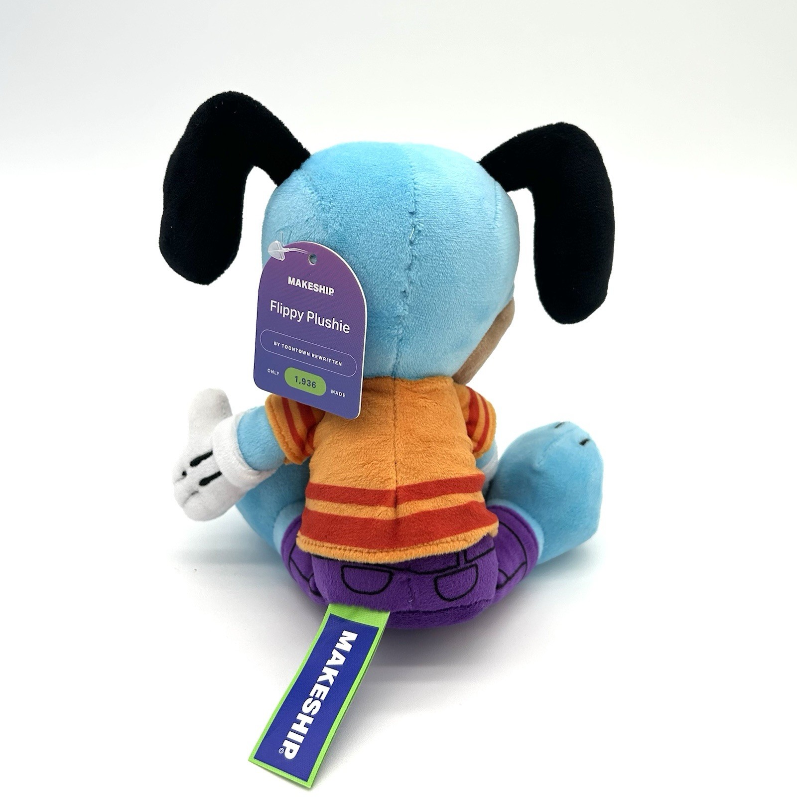 Makeship Flippy Plush Toontown Rewritten Game Disney Dog Limited Edition NWT
