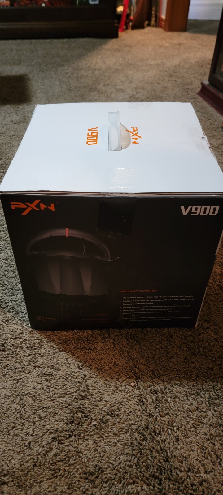 PXN V900 GAMING RACING STEERING WHEEL AND PEDAL