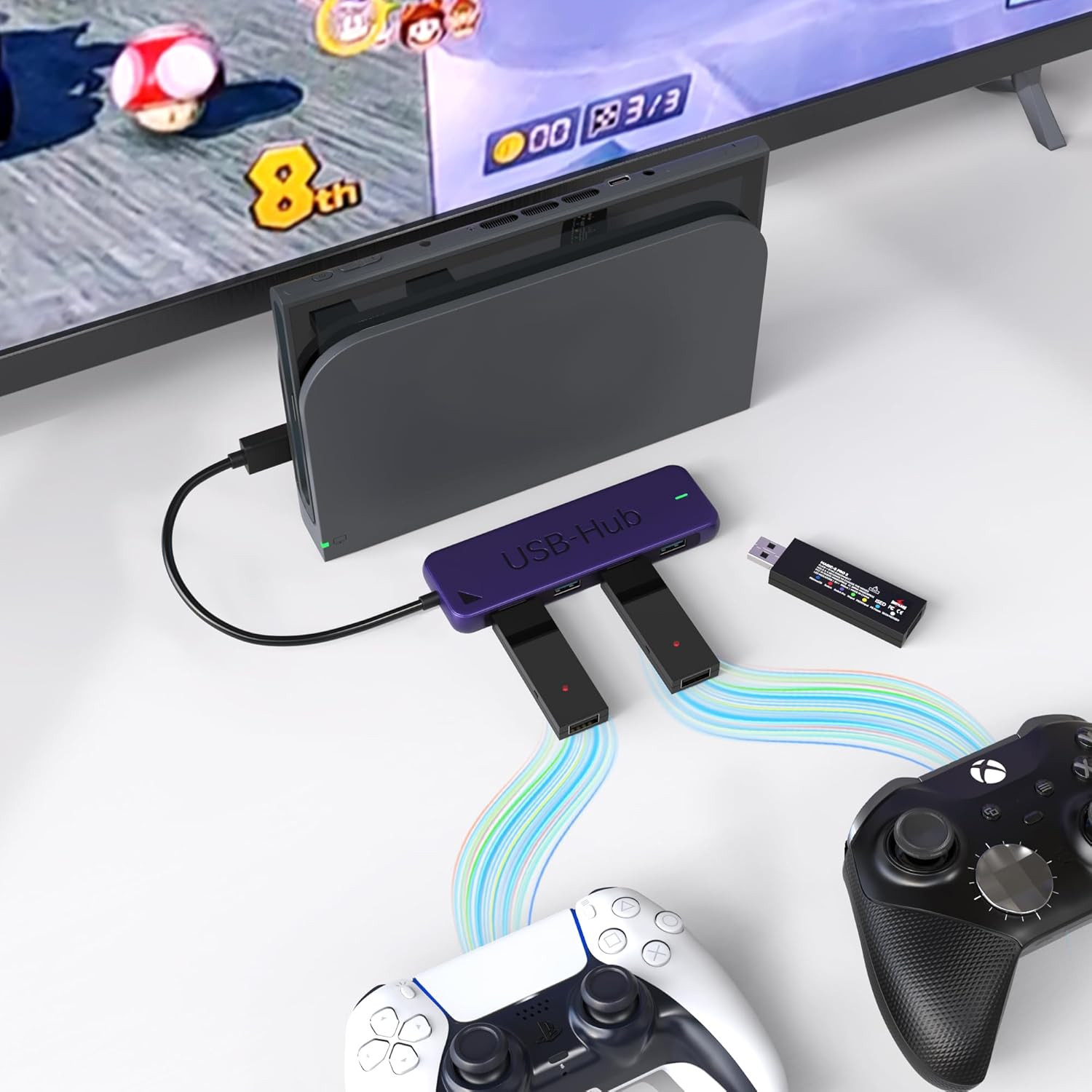 MAYFLASH Magic-S PRO 2 Wireless Bluetooth USB Adapter for PS4, Switch/Switch 2,