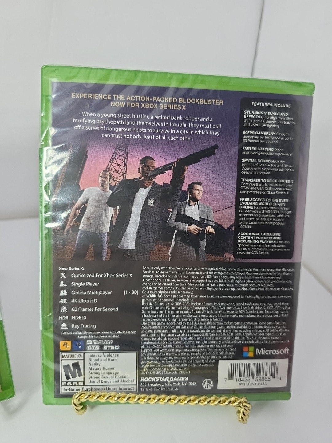 New Sealed Grand Theft Auto 5 (XBox Series X) Grand Theft Auto Five
