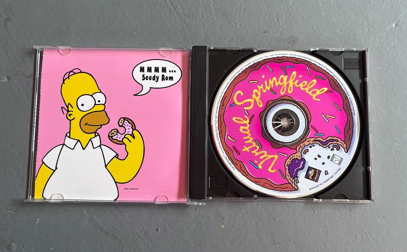 THE SIMPSONS VIRTUAL SPRINGFIELD WINDOWS 95 PC CD-ROM COMPLETE VG