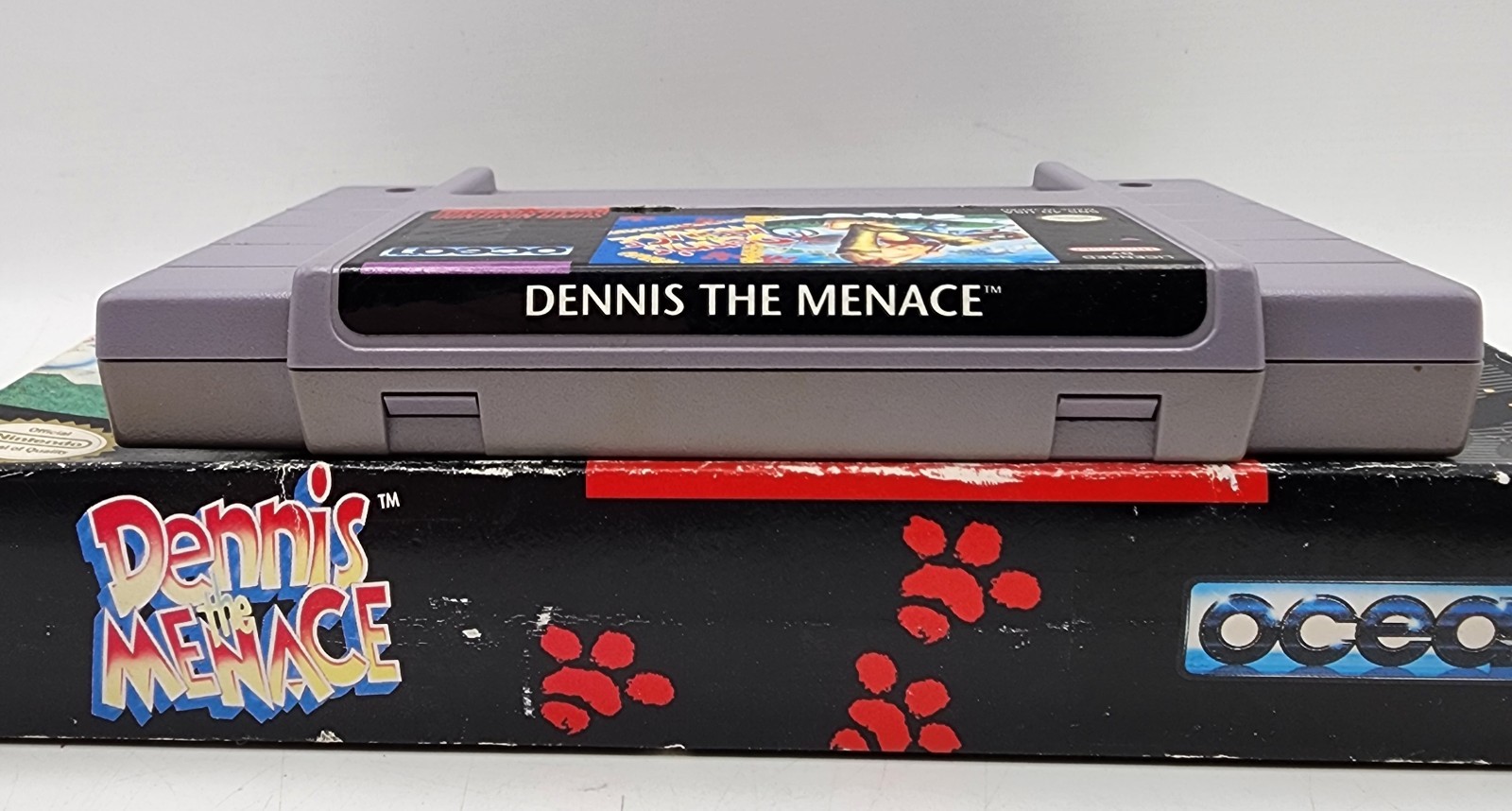 SNES Dennis The Menace (Super Nintendo) CIB Complete *Damaged Manual – Worn Cart