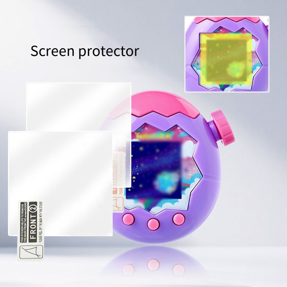 For Tamagotchi Paradise Square Screen Protector White Clear Full Display Cover