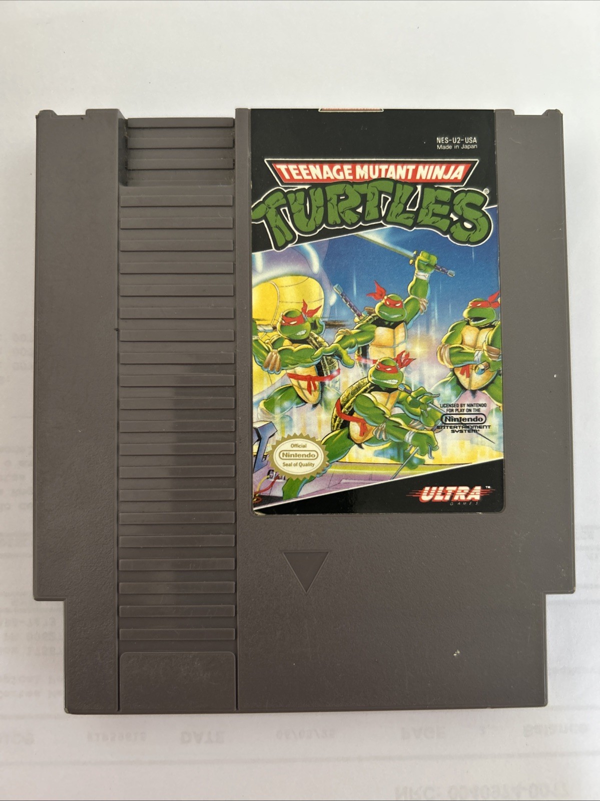Teenage Mutant Ninja Turtles (Nintendo NES, 1989) Great Condition No Green Oxide