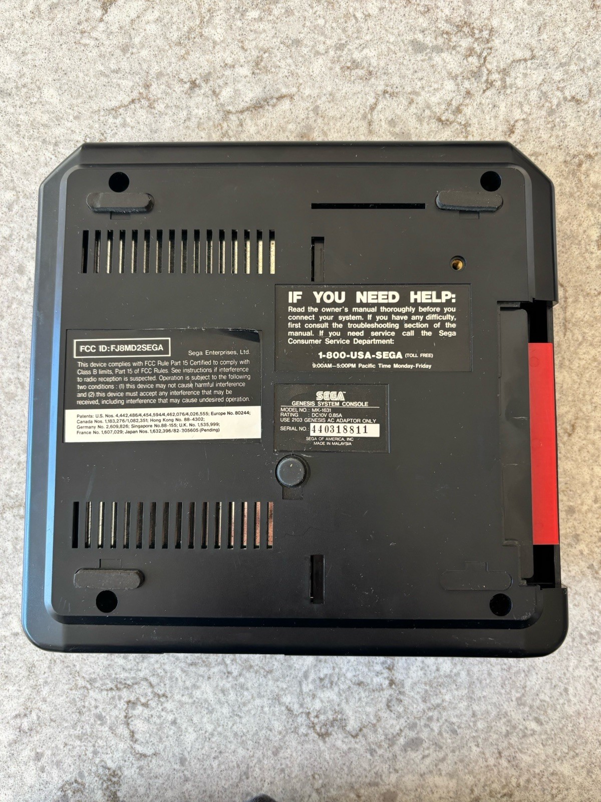 SEGA Genesis Model 2 Console Only Black Model MK-1631 – Tested