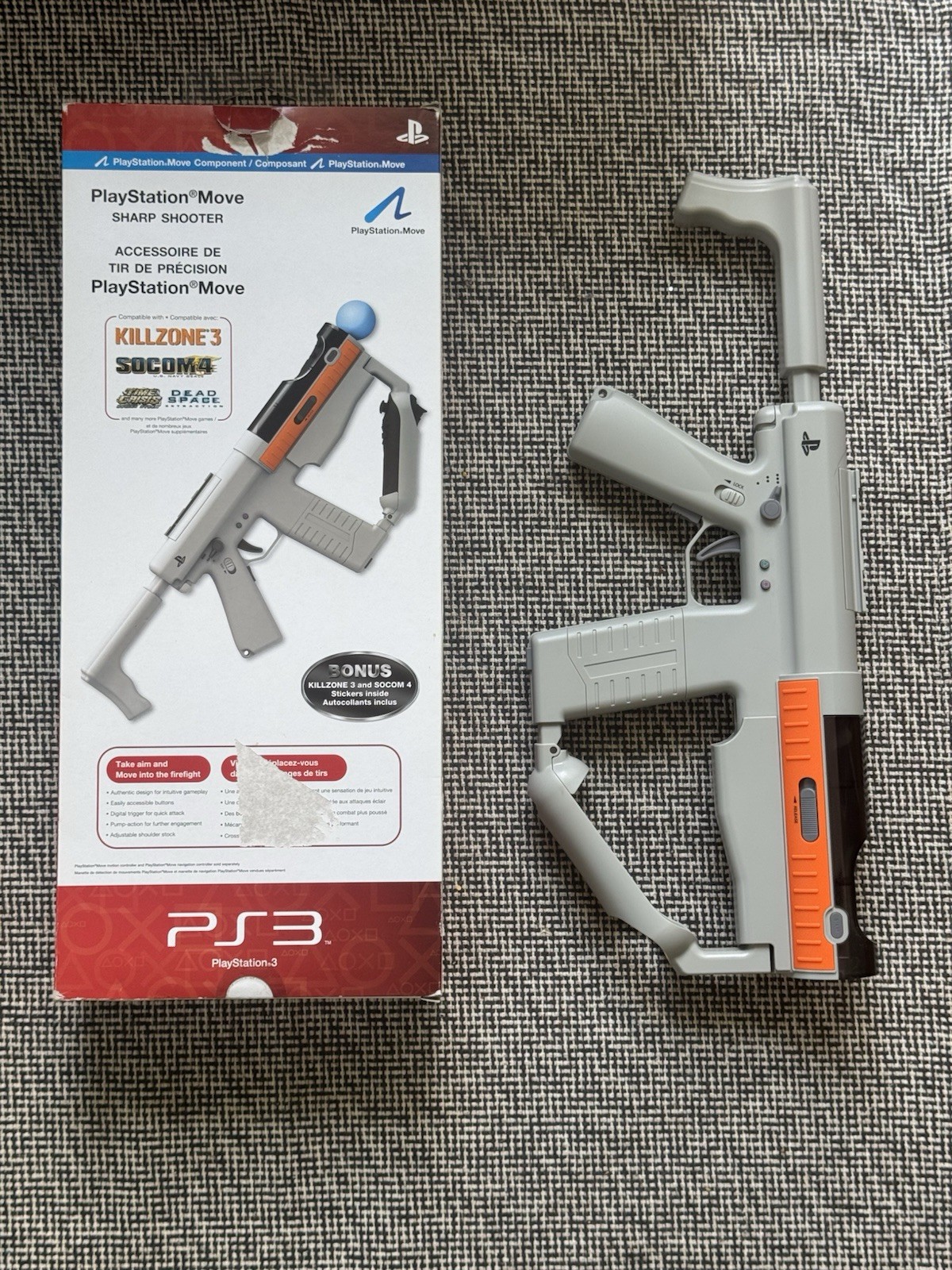 Sony PlayStation Move Sharp Shooter Controller Attachment Compatible with PS3