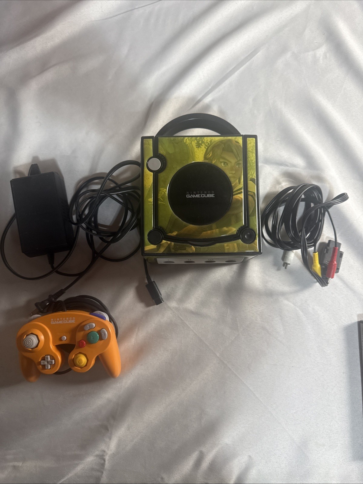 Nintendo Zelda Skin Gamecube Console With One Controller Tested