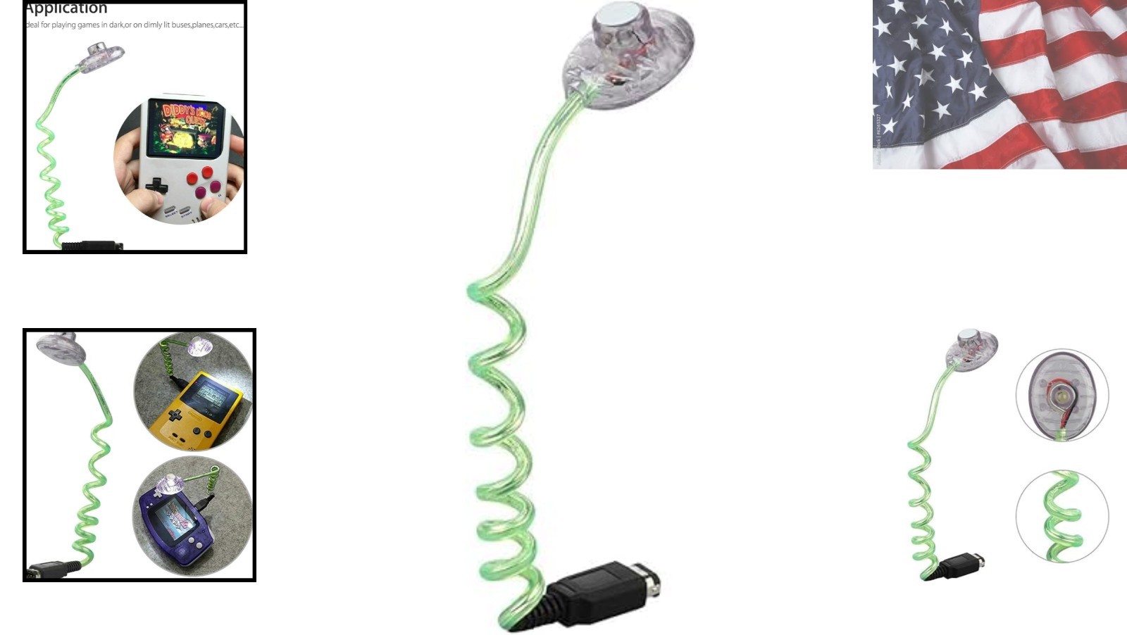 1Pc Flexible LED Night Worm Light Color Pocket for GBC GBP Screen Light, Cons…