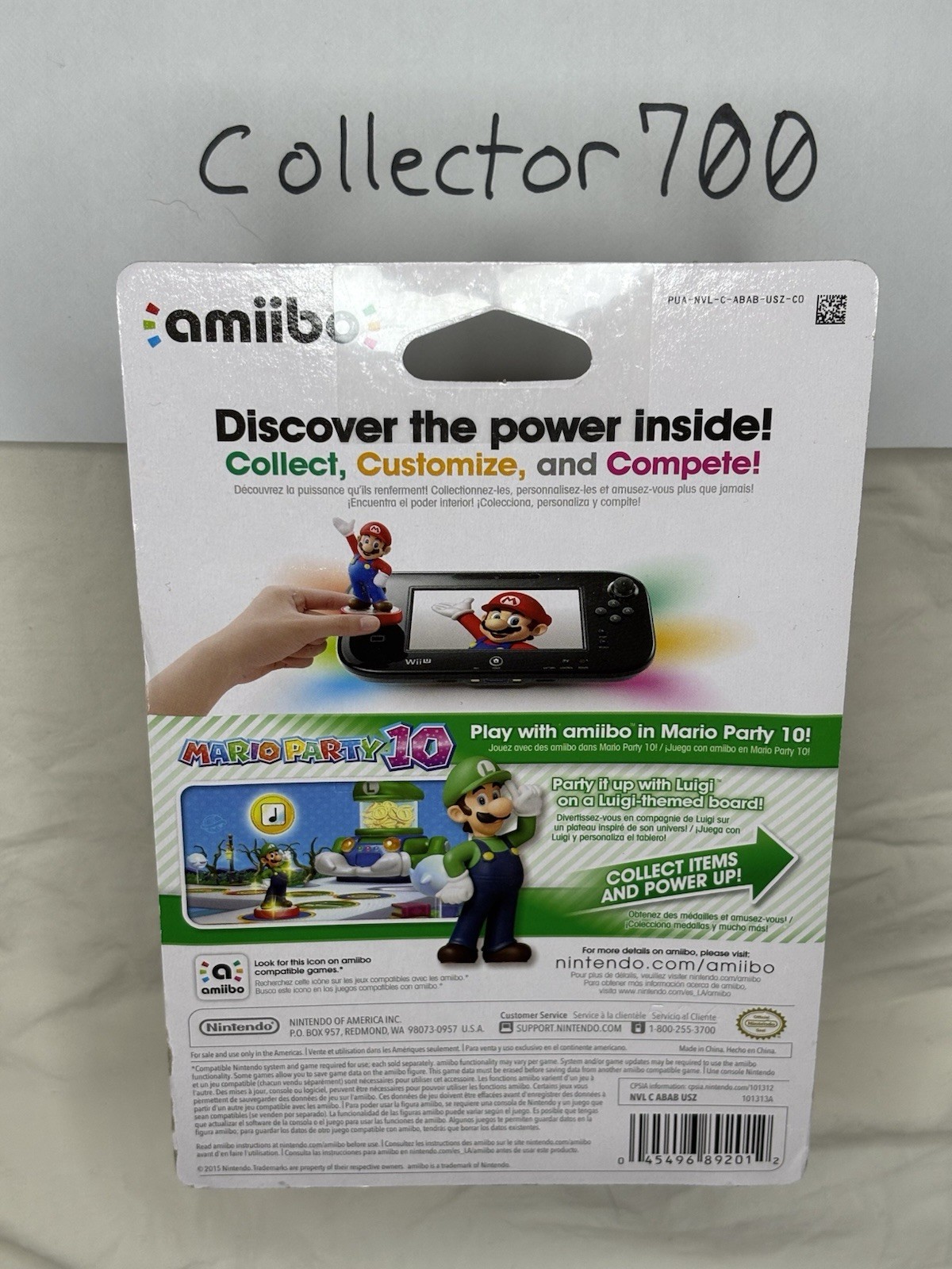 Luigi Amiibo Super Mario Series Nintendo Brand New & Factory Sealed