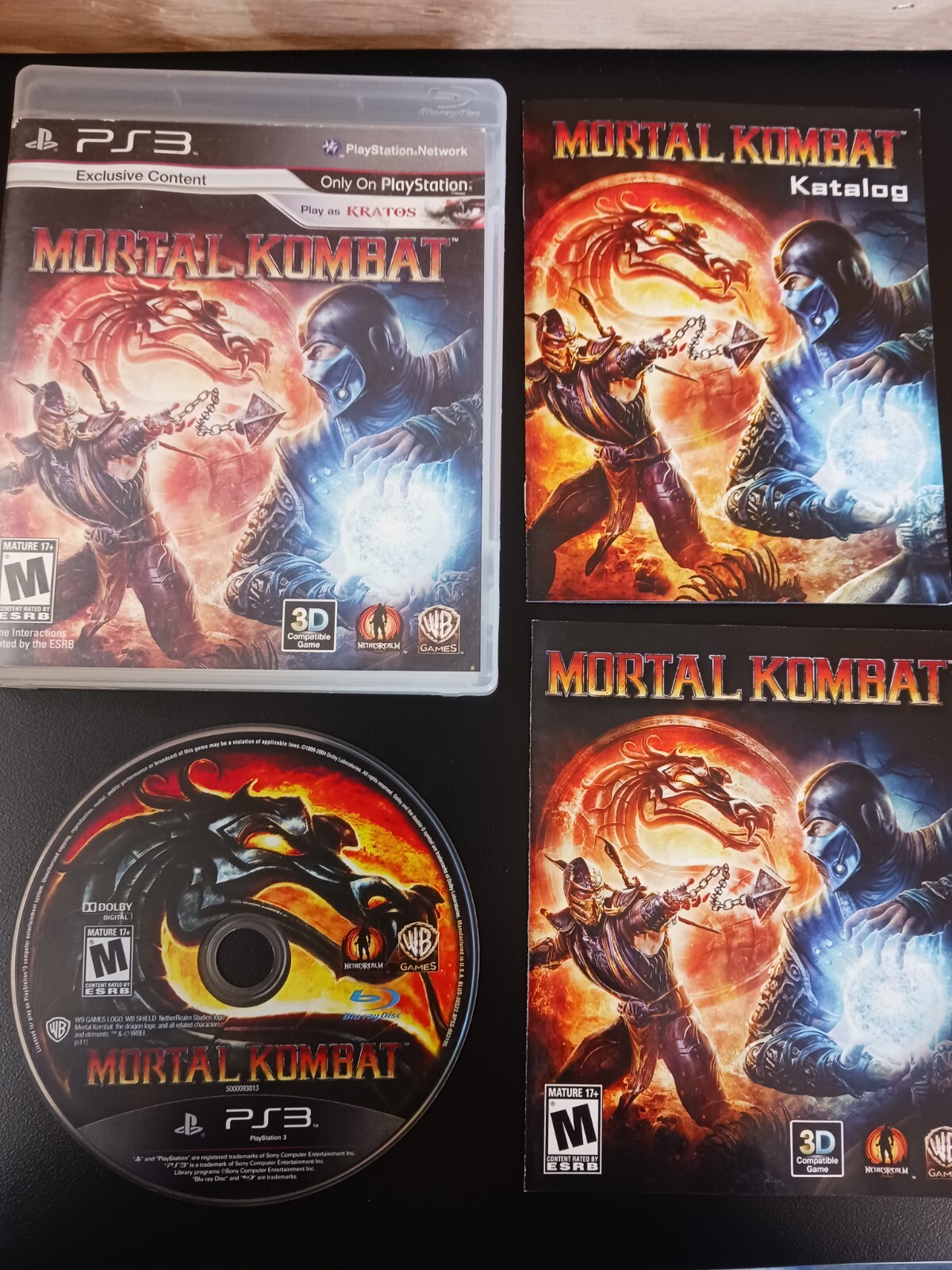 Mortal Kombat PS3 (Sony PlayStation 3, 2012) MINT DISC