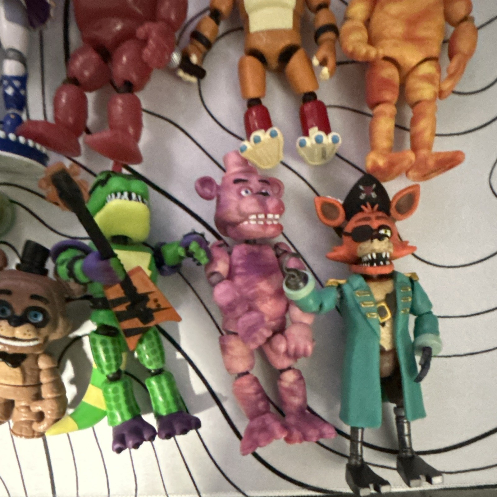 Five Nights at Freddy’s Action Figures Lot Funko &, Funko, Snap, and Fightline