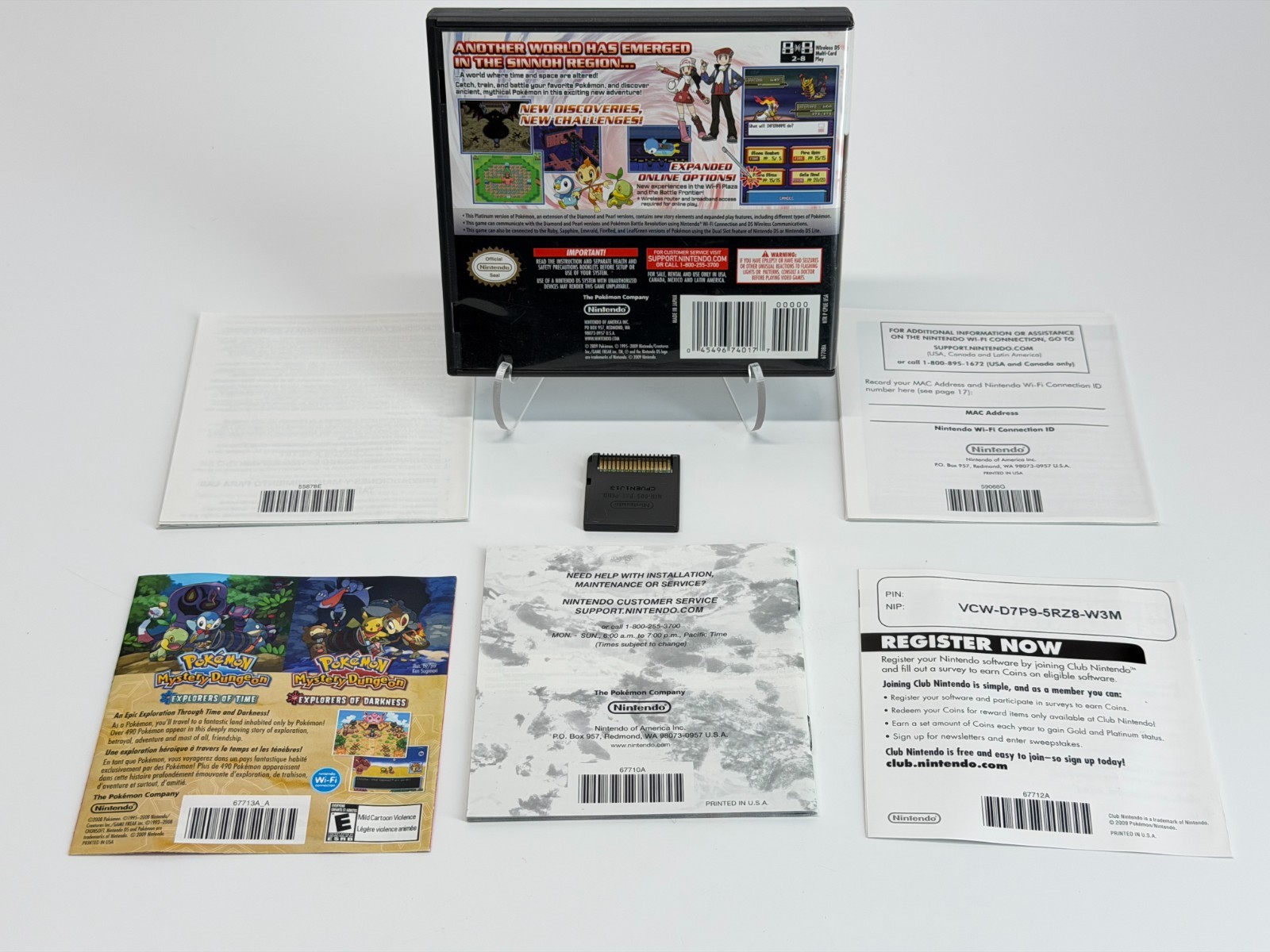 Pokemon Platinum Version (Nintendo DS) Complete w/Red Insert Authentic