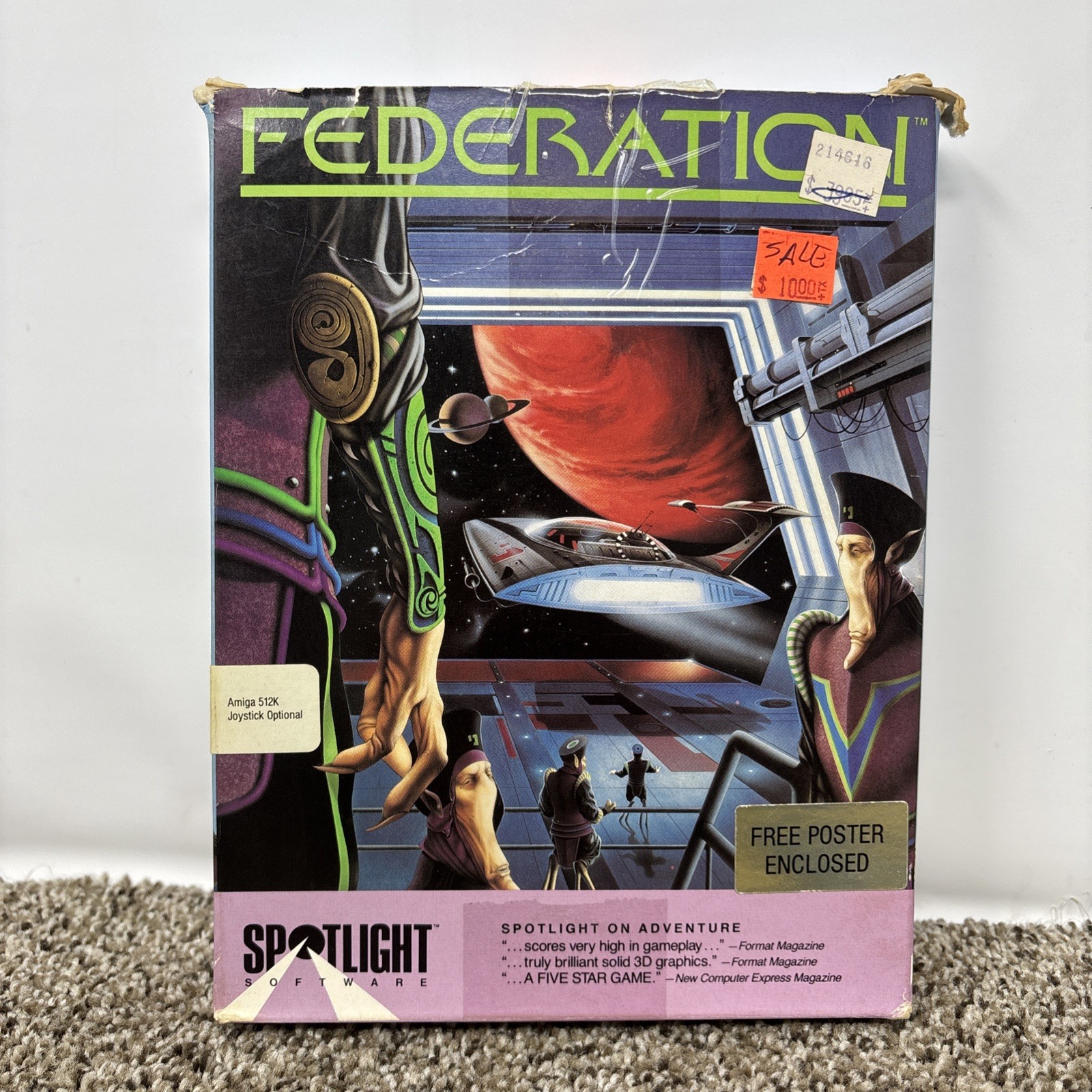 FEDERATION – Computer Game- AMIGA 512K- Spotlight Software In Box Untested