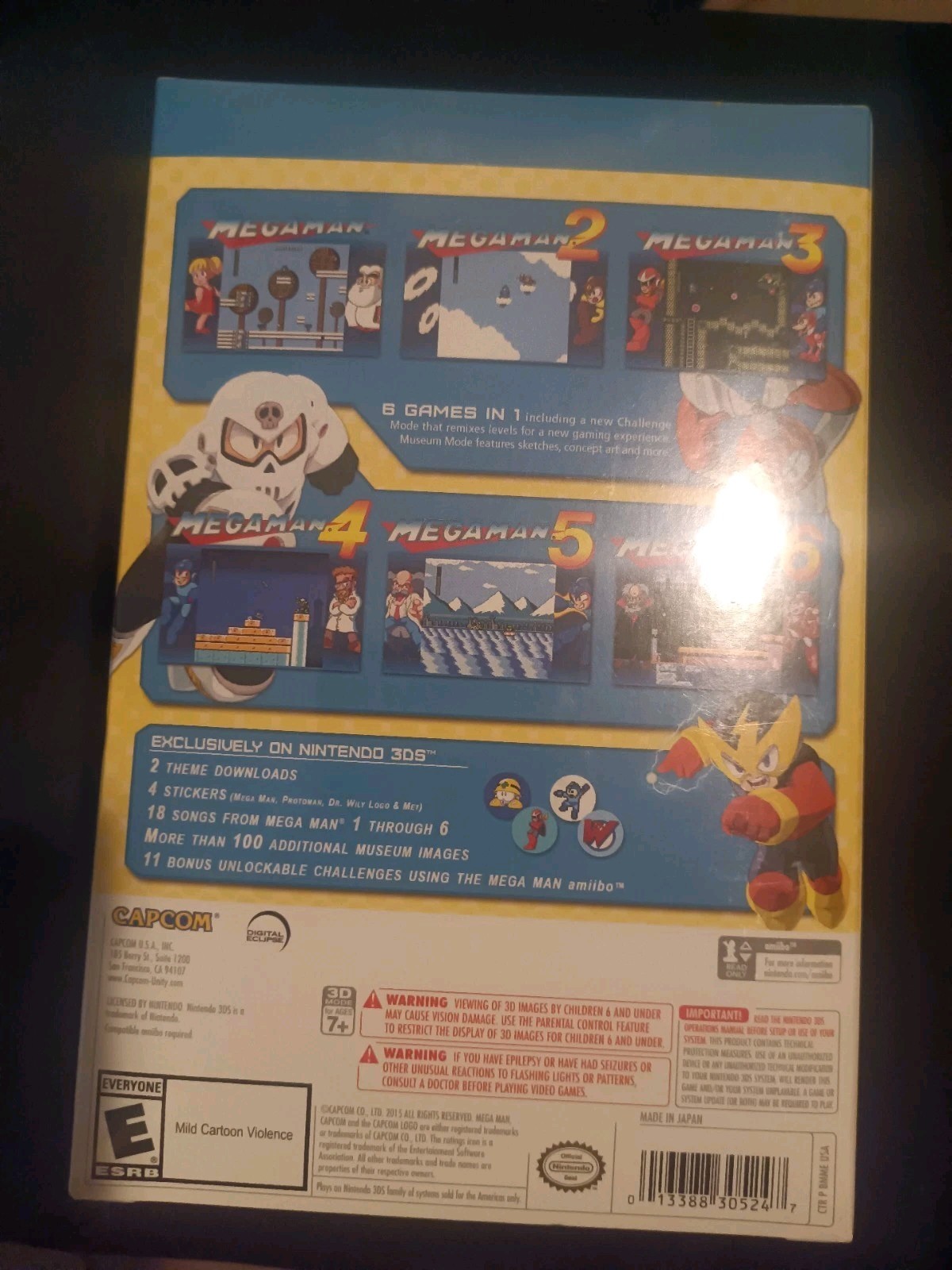 Sealed Mega Man Legacy Collection: Collector’s Edition Nintendo 3DS Gold Amiibo