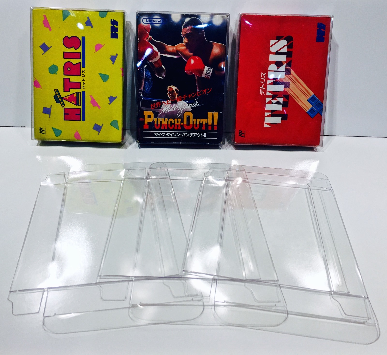 10 Box Protectors For Most (Not All!) FAMICOM Video Games. Clear Cases Sleeves