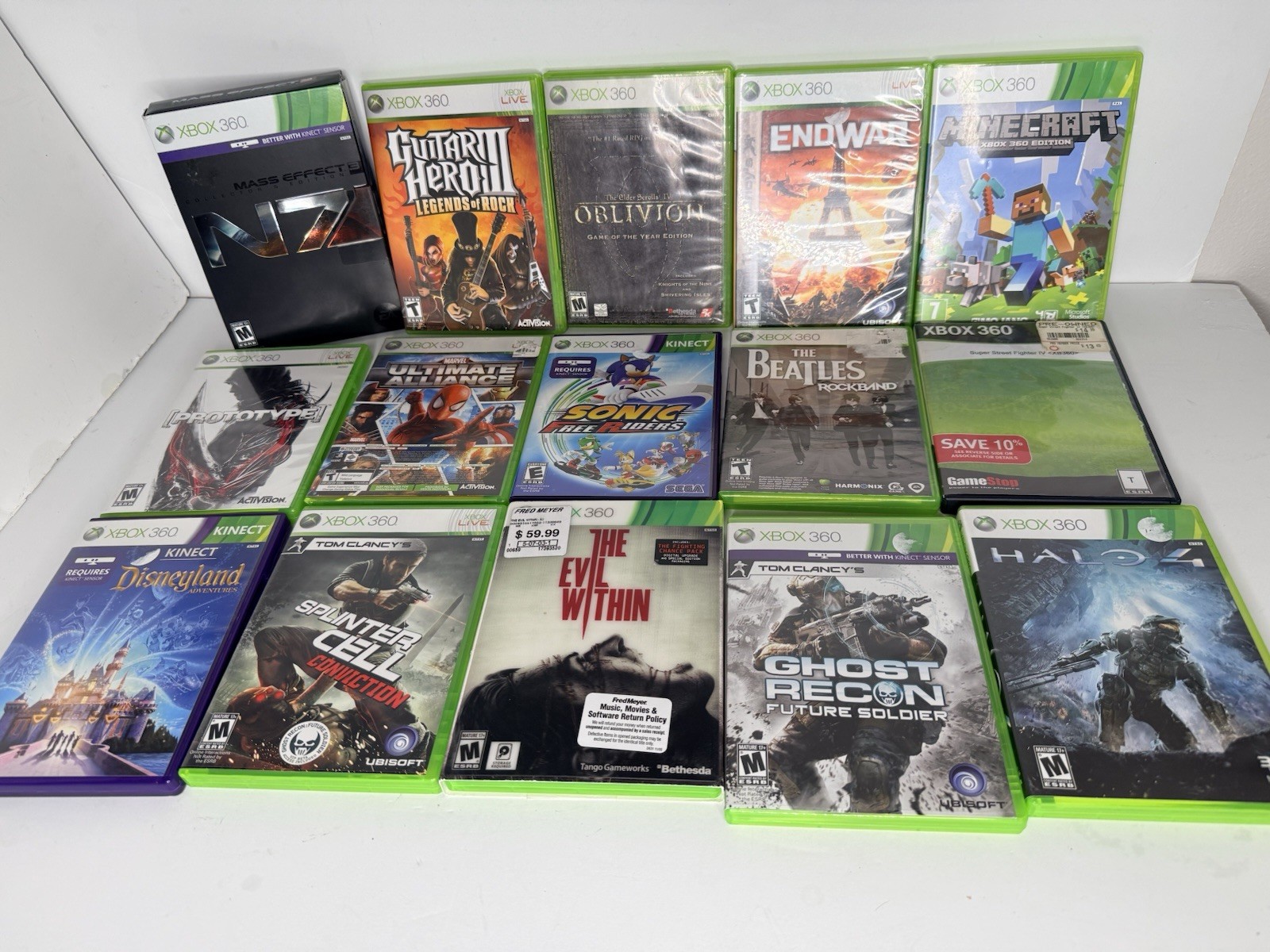 Xbox 360 Microsoft Game Bundle Lot of 15 Tested. & Working See Pics READ