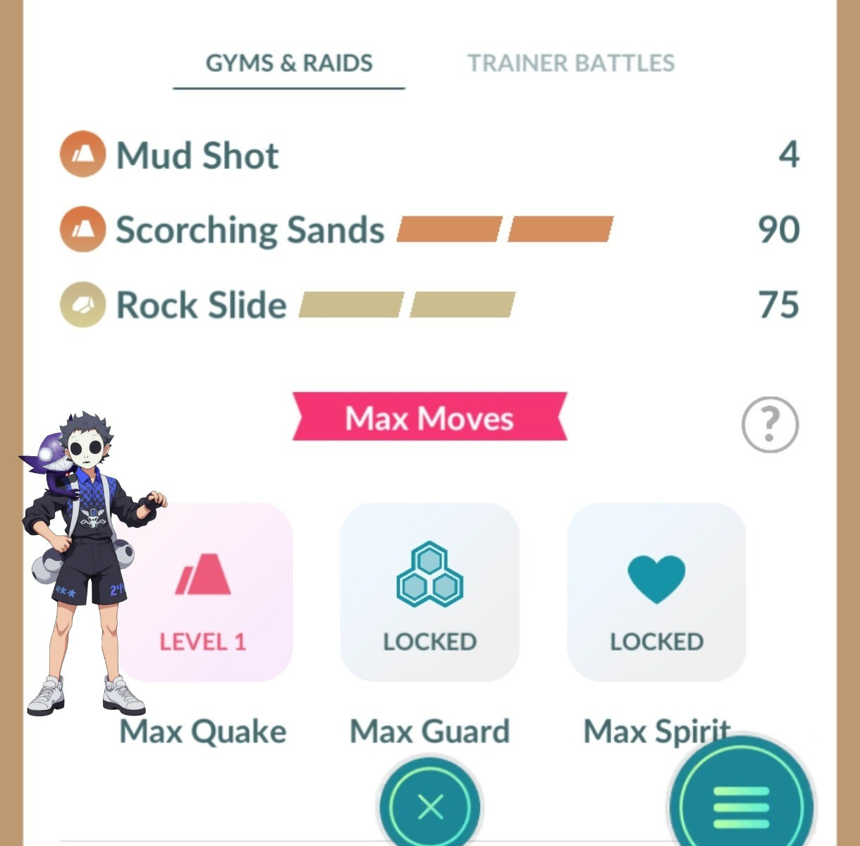 Dinamax Excadrill Ievel 50 + 3 Moves Pokemon Go – T- 20K or 1M Stardust