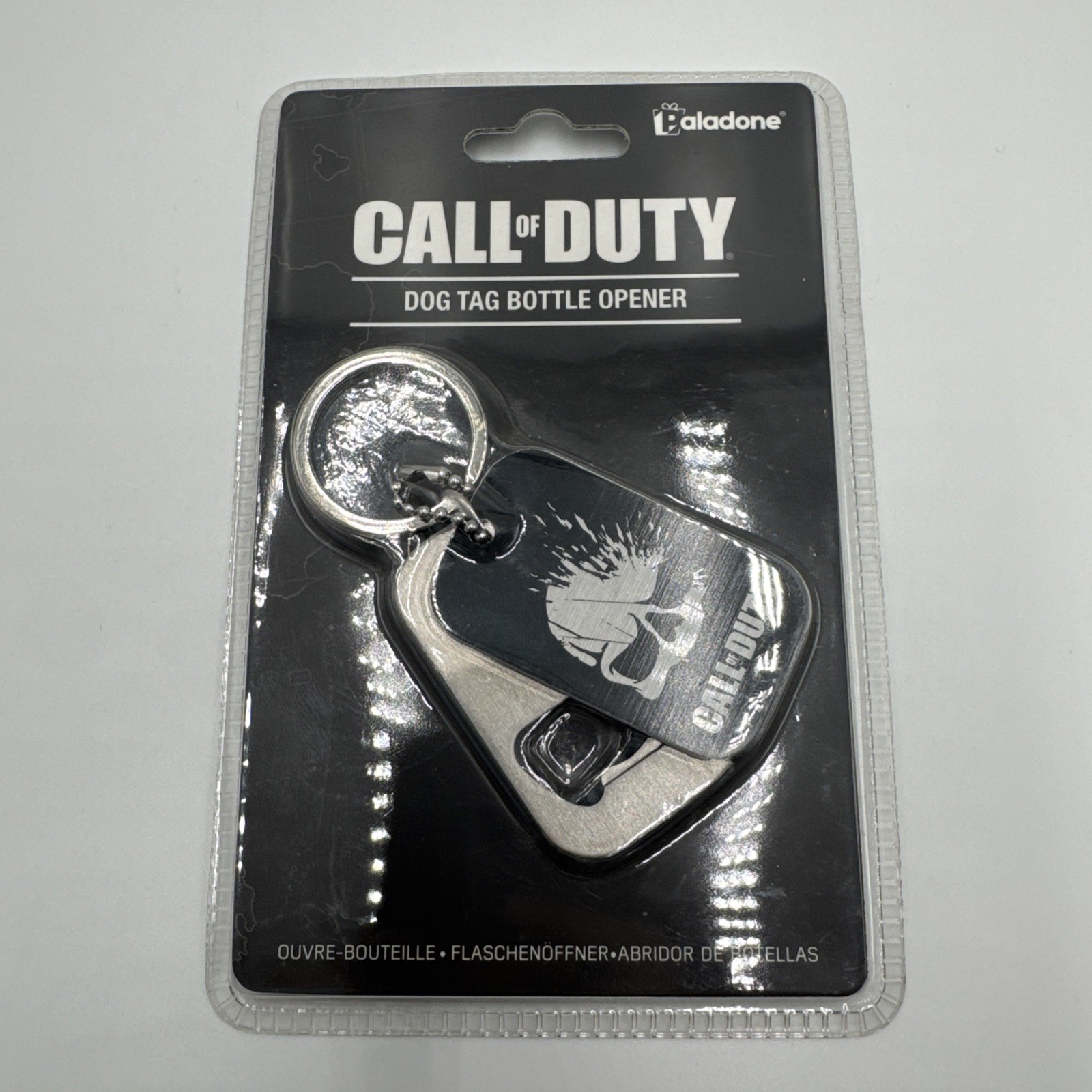 Call of Duty Skull Logo Dog Tag Metal Key Chain Bottle Opener New 2018