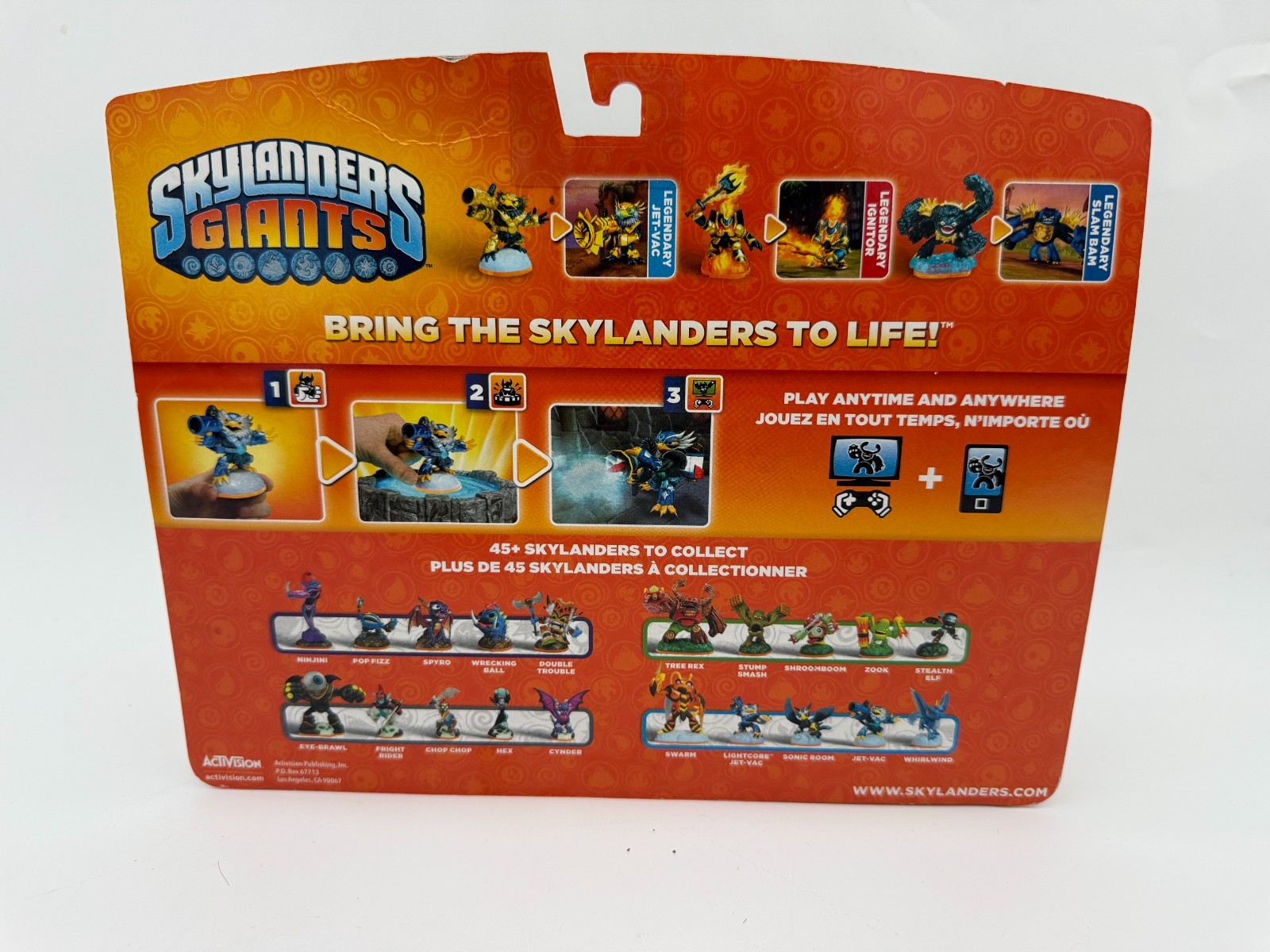 Skylanders Giants 3-pack Legendary Ignitor, Slam Bam, Jet Vac Activision NIB