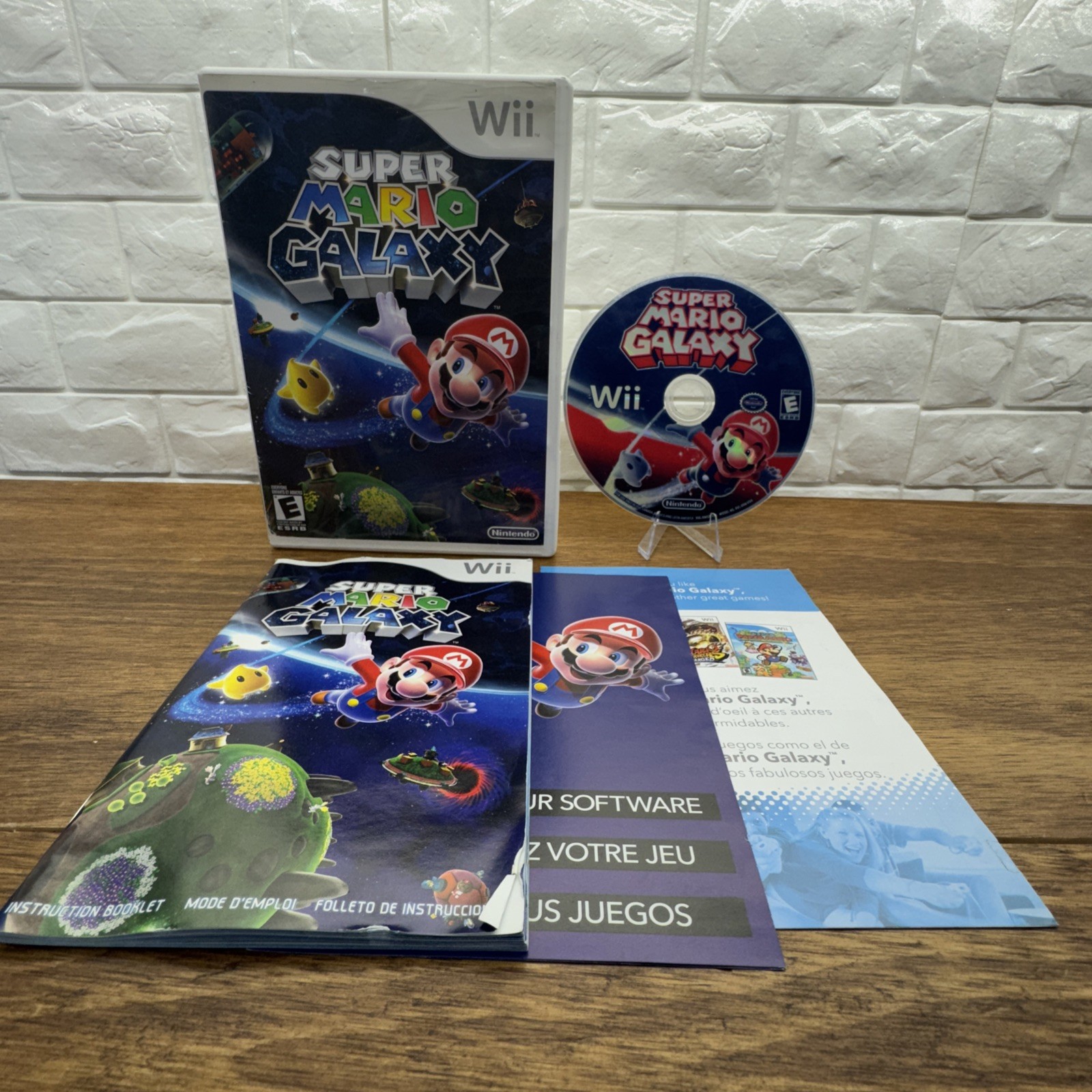 Super Mario Galaxy (Nintendo Wii, 2007) CIB Tested Working Free Shipping