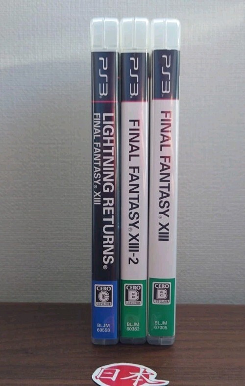 Final Fantasy XIII XIII-2 XIII-3 Lightning Returns ff13 Complete Set of 3 PS3