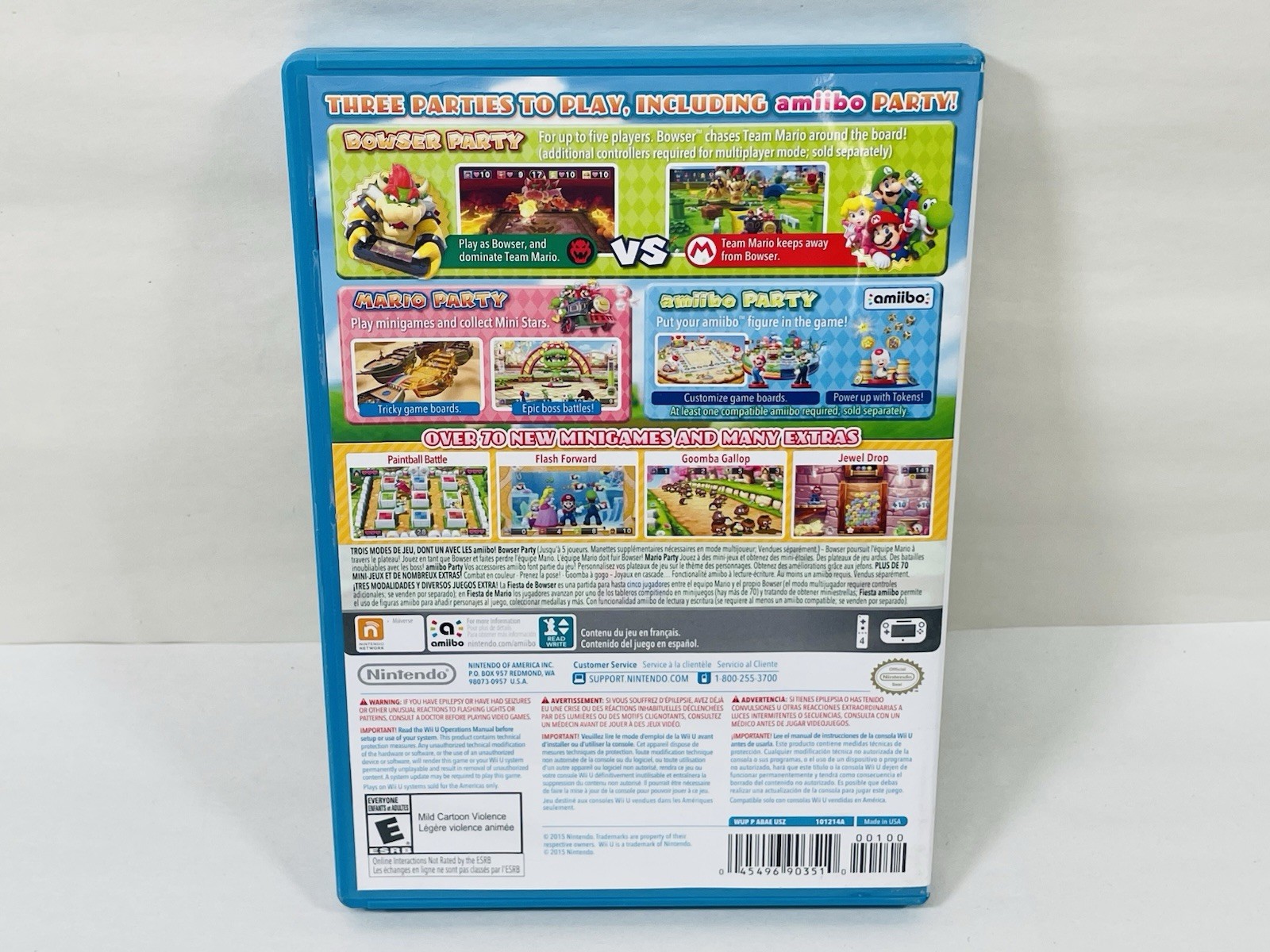 Mario Party 10 (Nintendo Wii U, 2015) Complete – Working Great