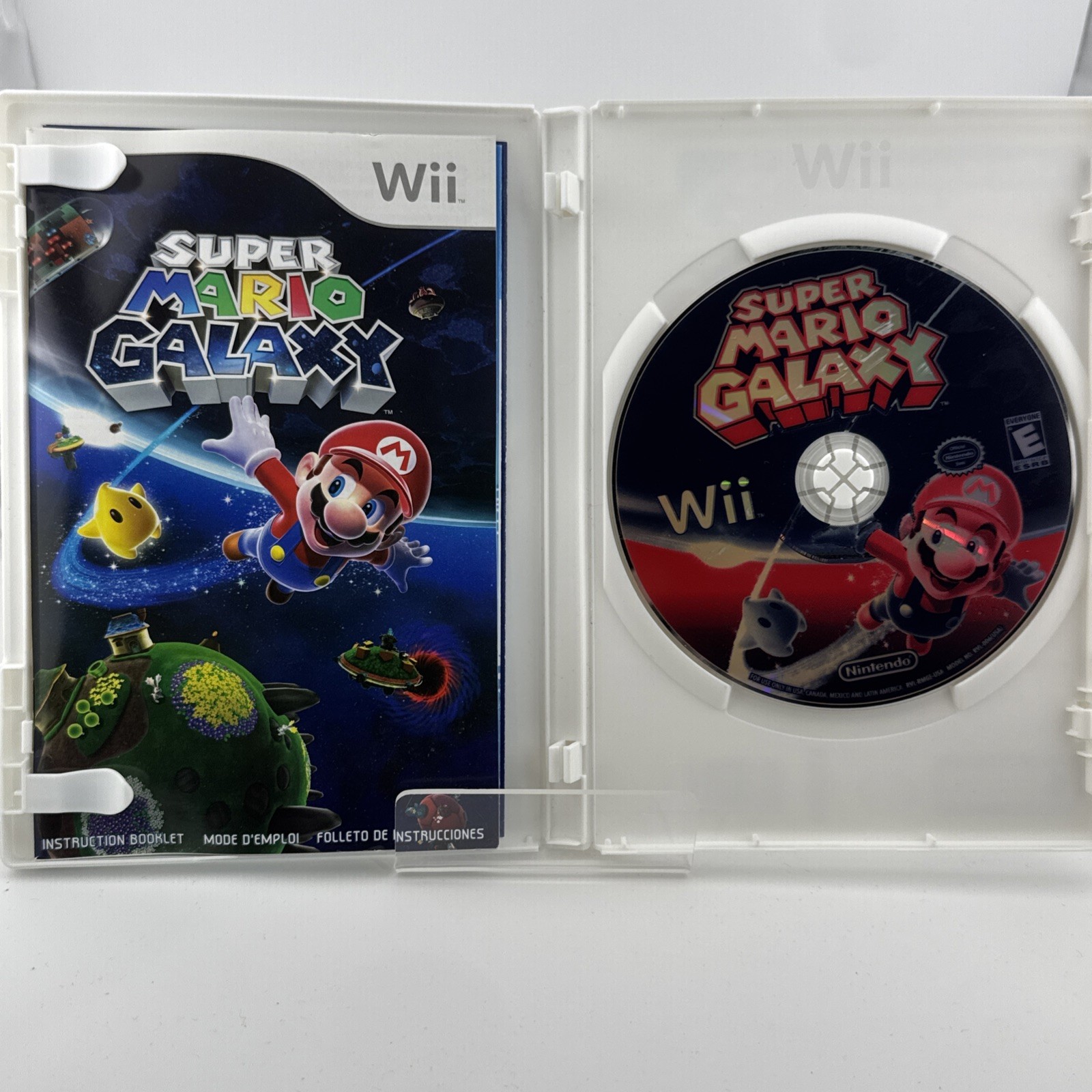 Super Mario Galaxy (Nintendo Wii, 2007) CIB -Manual included