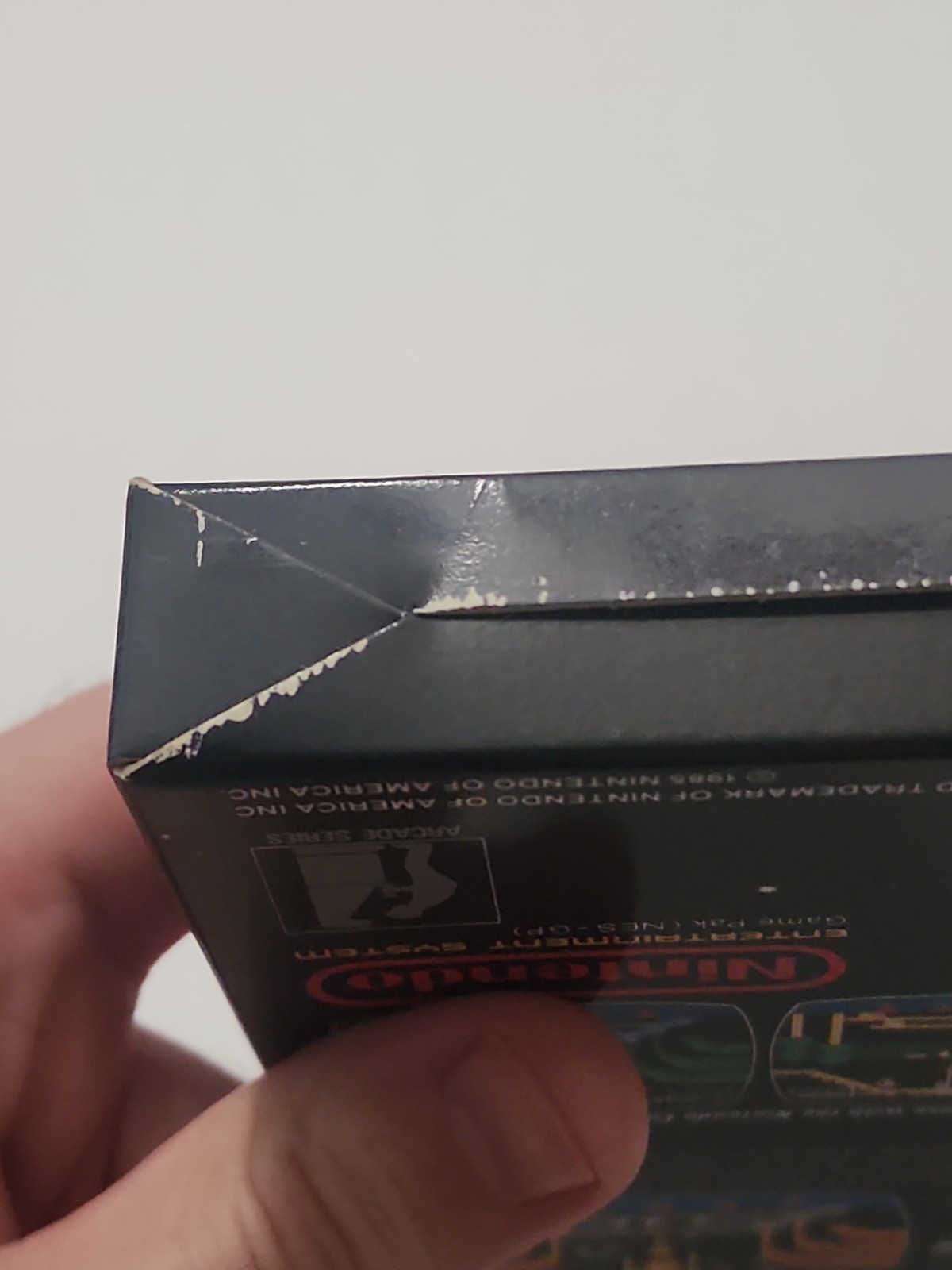 Donkey Kong 3 Nintendo NES Empty Box Only HangTab BLACK BOX Needs Wata Psa