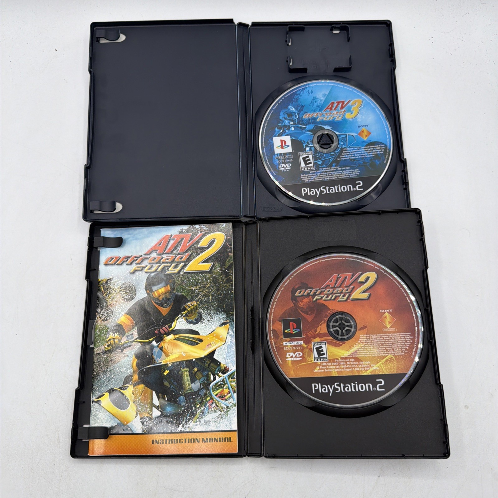 PS2 Lot of 15 Playstation 2 Games Guitar Hero 2 FIFA Soccer 11 ATV Offeoad