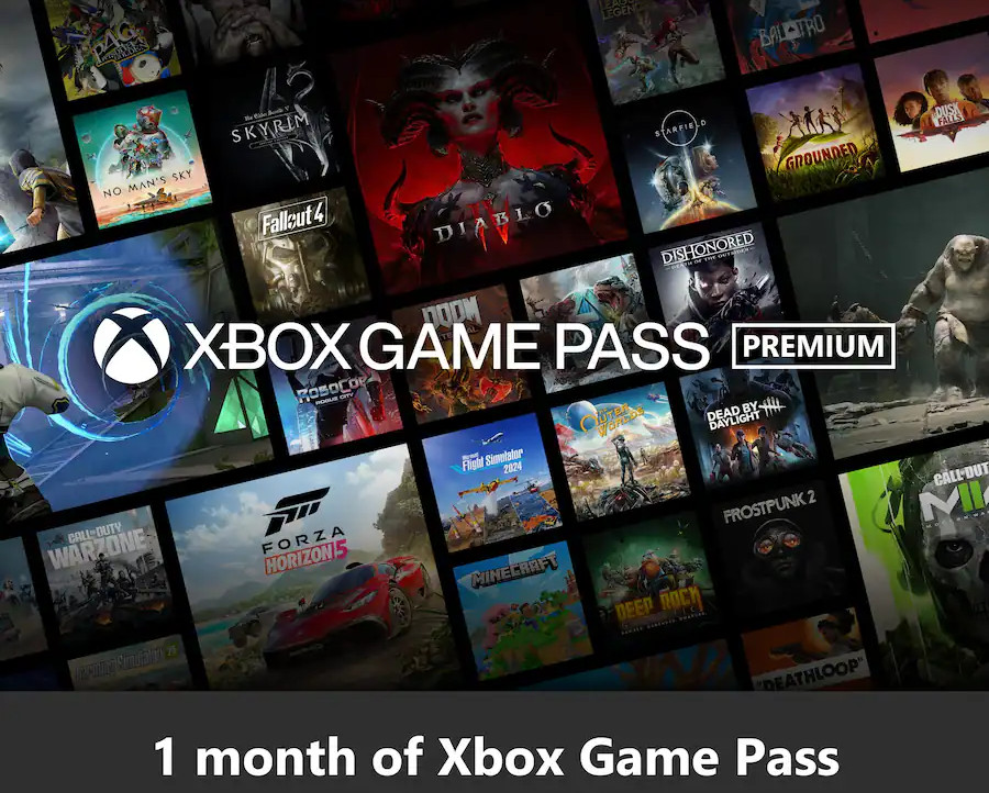 Microsoft Xbox Game Pass PREMIUM 1 Month Trial – USA, NEW SUBSCRIBERS ONLY