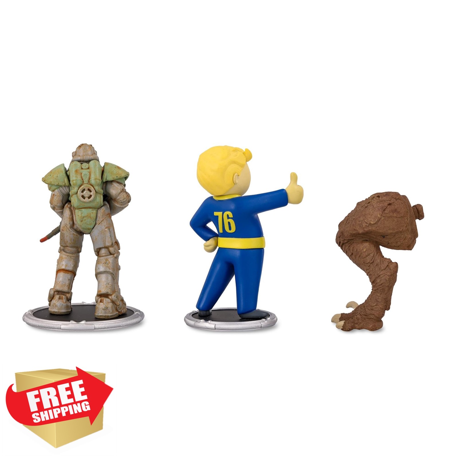 Toynk Fallout T-51 Power Armor and Vault Boy (Classic) 3-Inch Mini Figure Set…