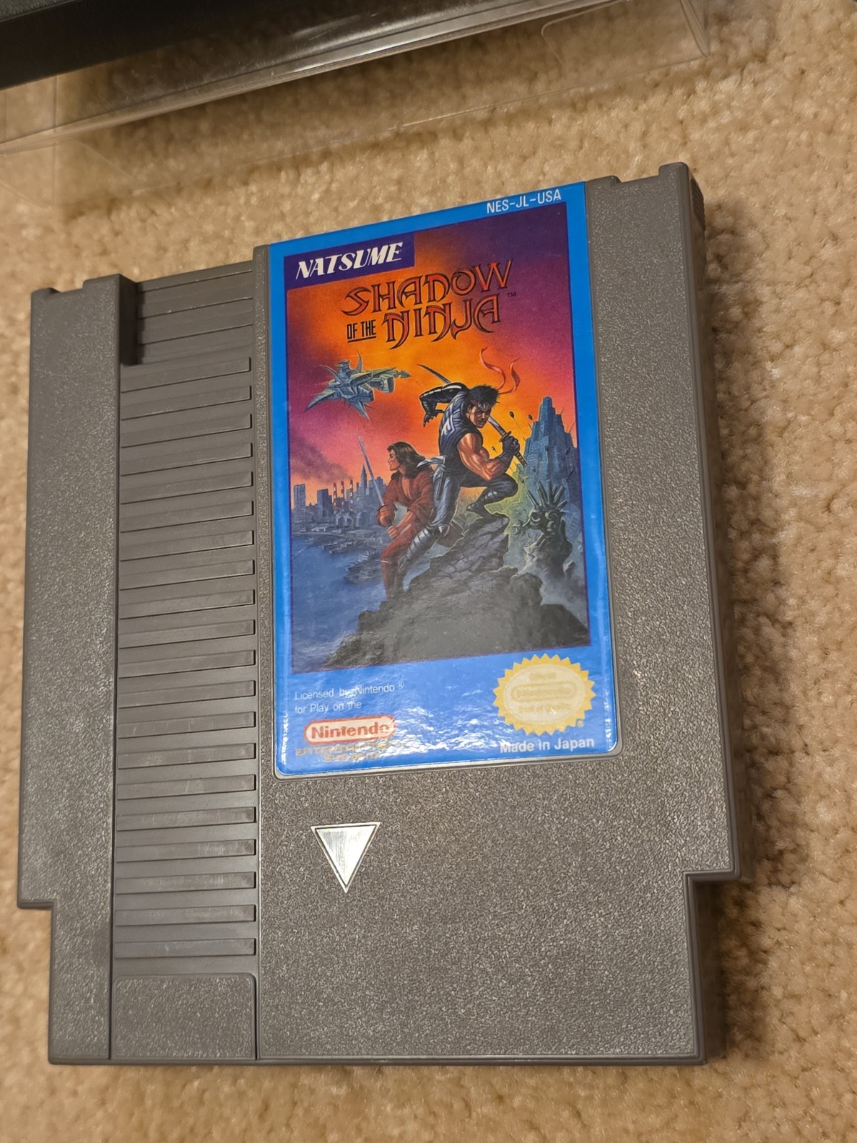 Shadow of the Ninja NES CIB Complete Nintendo Natsume 1990 Entertainment System