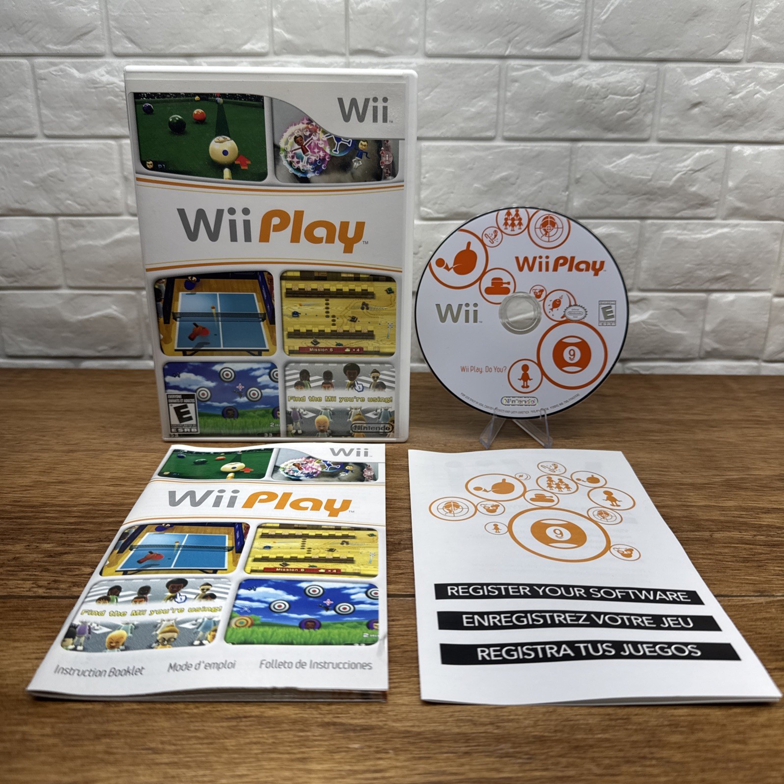 Wii Play (Nintendo Wii, 2007) CIB Tested Working Free Shipping