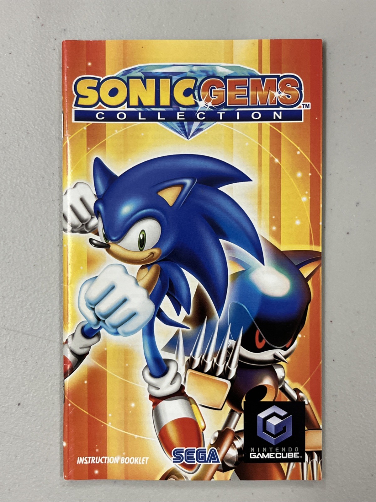Sonic Gems Collection Nintendo GameCube Manual ONLY – No Game