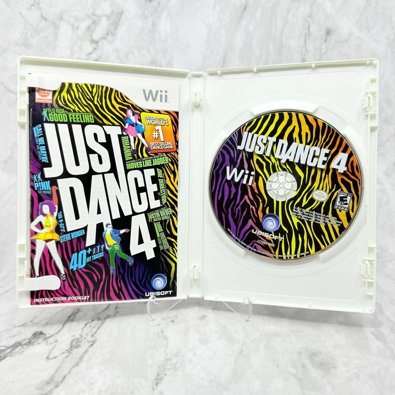 Just Dance 4 & 2014 Bundle (Nintendo Wii) Lot of 2 Games Tested & Works