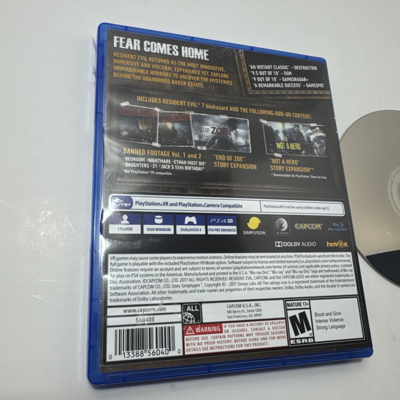 Resident Evil 7 Biohazard [Gold Edition] (Sony PlayStation 4 PS4, 2017)