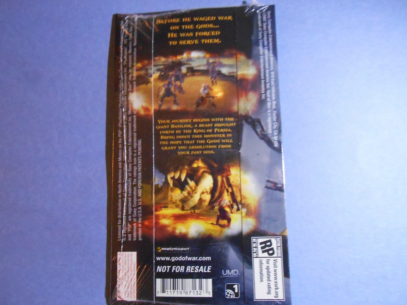 God of War: Chains of Olympus – Battle of Attica PSP Demo Disc – New & Sealed