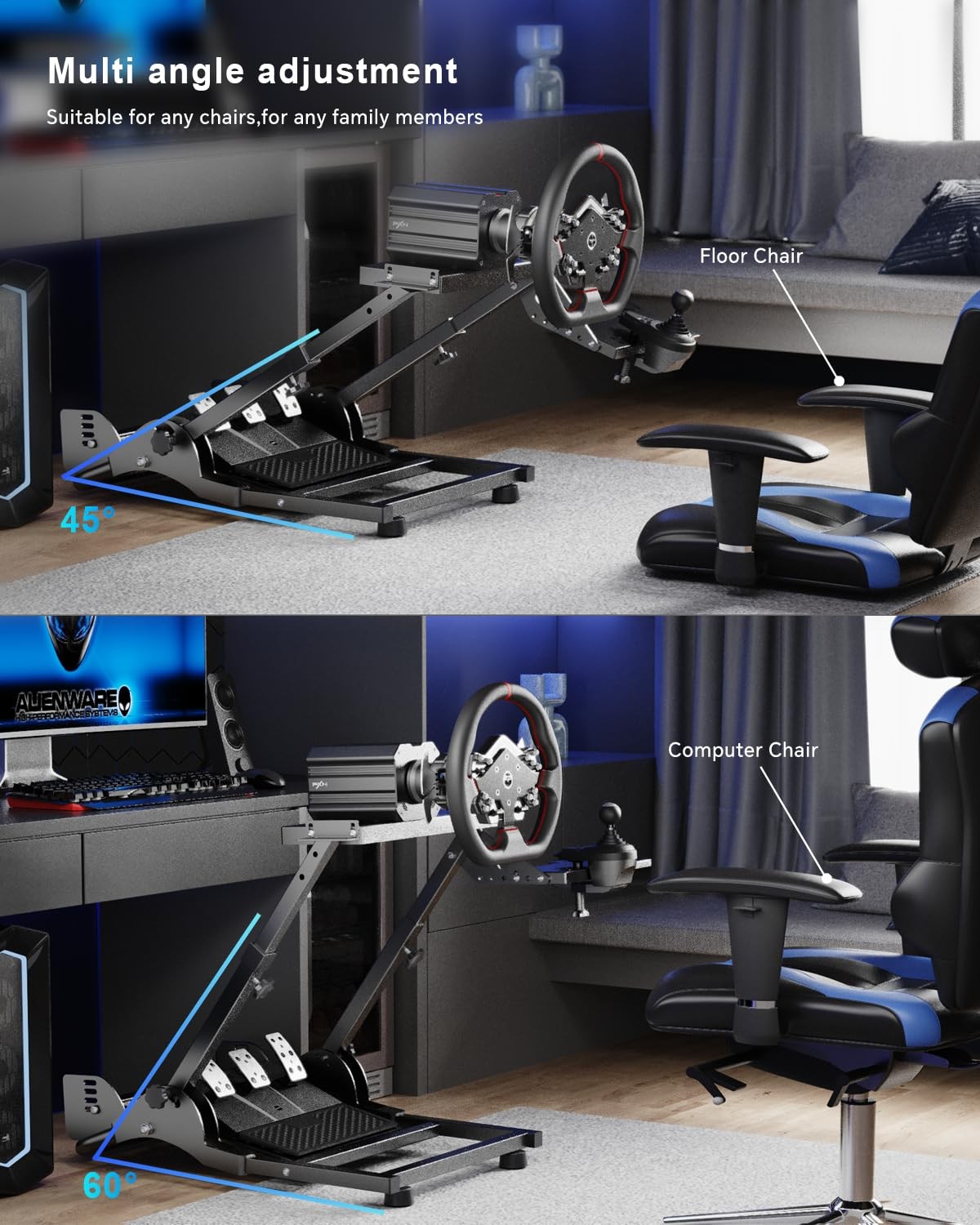 Steering Wheel Stand – A10 Foldable&Adjustable Racing Wheel Stand